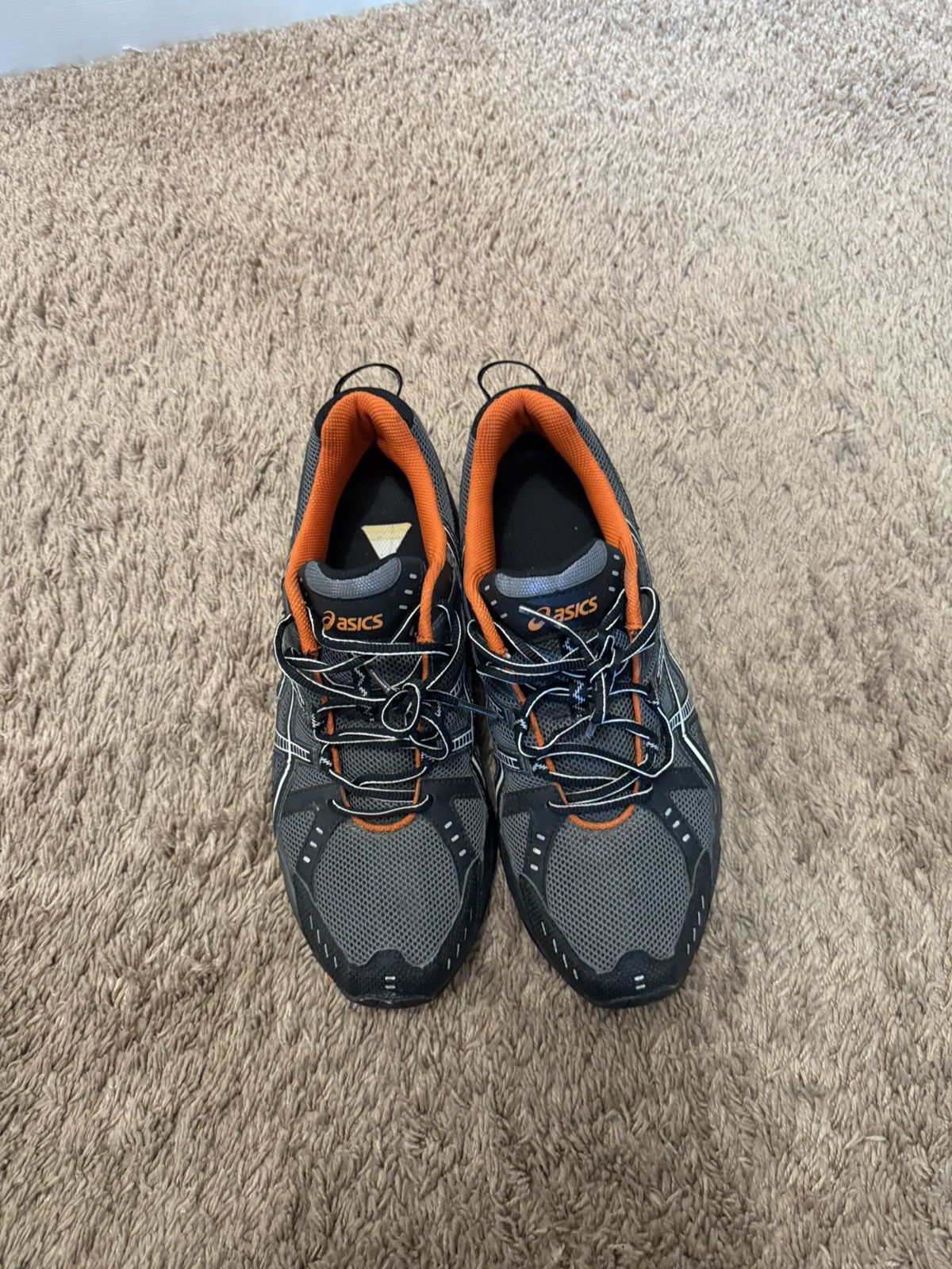 Asics Gray and orange asics Gel-Venture 3 Size US 12 / EU 45 - 1 Thumbnail