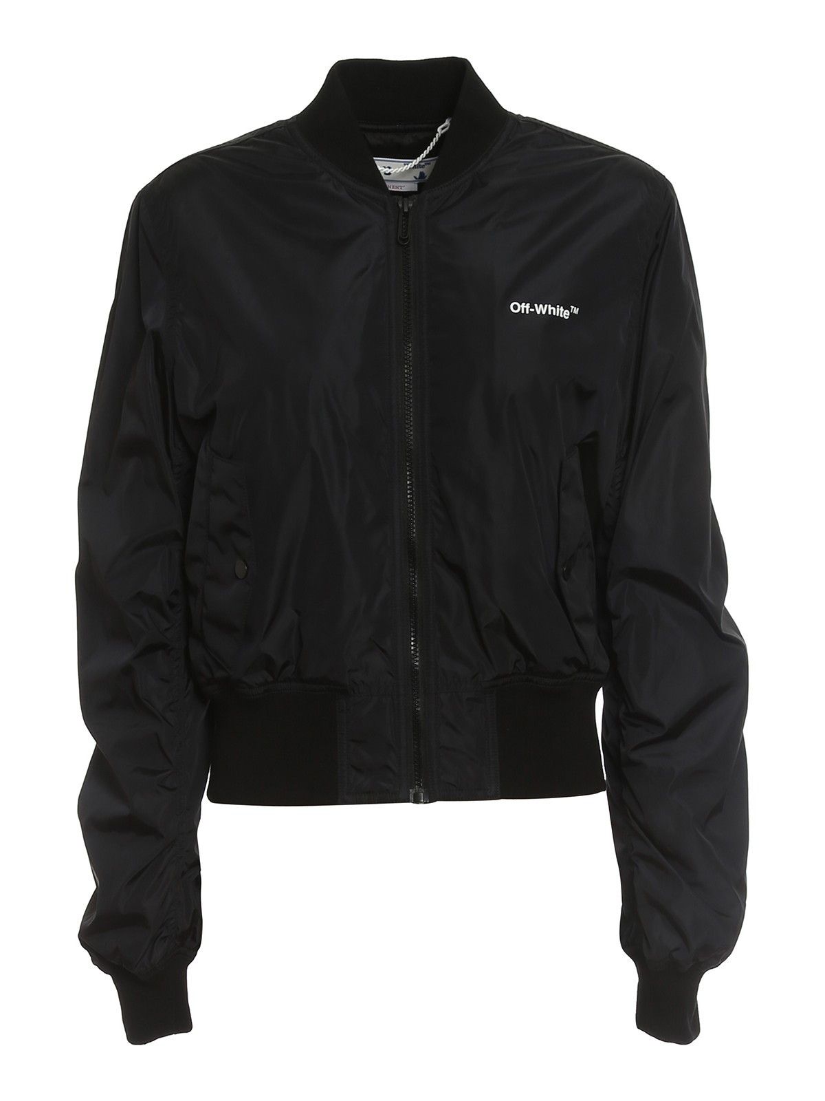 Off-White o1gr1nt0425 Diag Bomber Jacket in Black Size M / US 6-8 / IT 42-44 - 1 Thumbnail