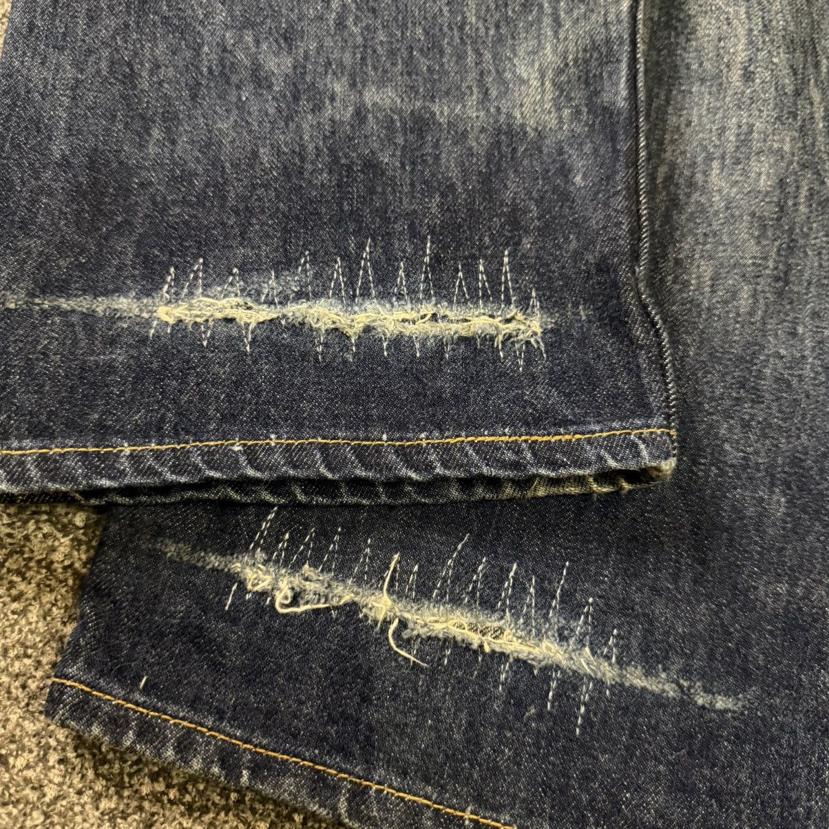 Levi's Vintage Clothing 90s Japanese Levis 501 Mud Wash Distressed Denim W34 Size US 34 / EU 50 - 10 Thumbnail