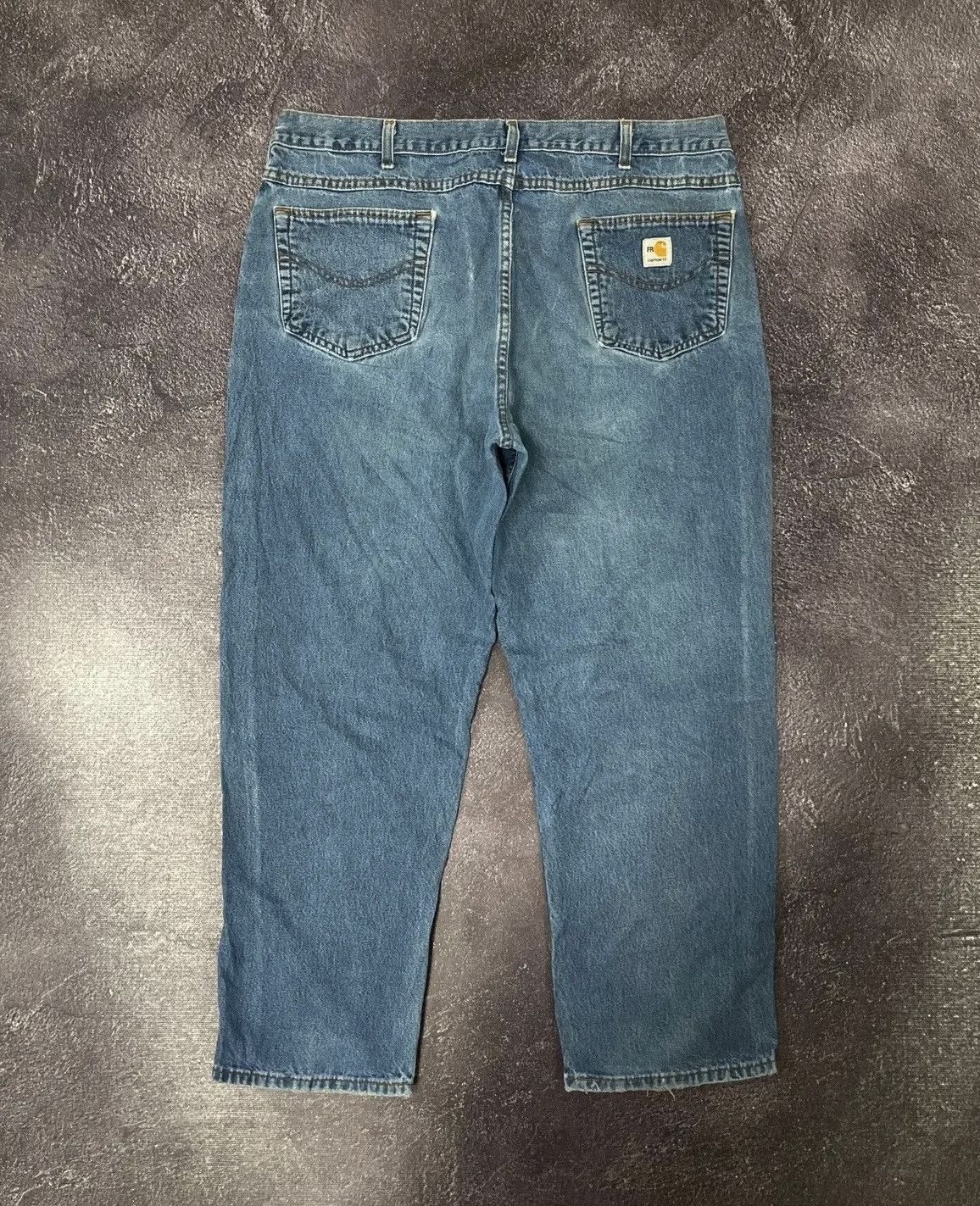 Carhartt × Vintage Vintage Carhartt Flame Resistant Blue Denim Hype Work Jeans Size US 38 / EU 54 - 1 Thumbnail