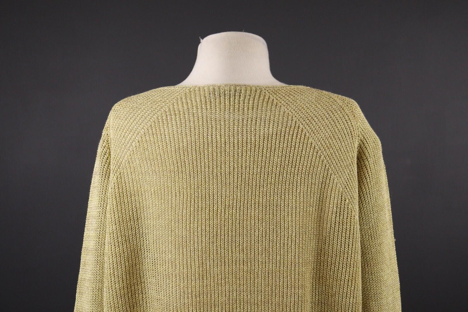Designer Le Tricot Perugia Beige Oversized Knit Sweater Size L Size L / US 10 / IT 46 - 7 Thumbnail