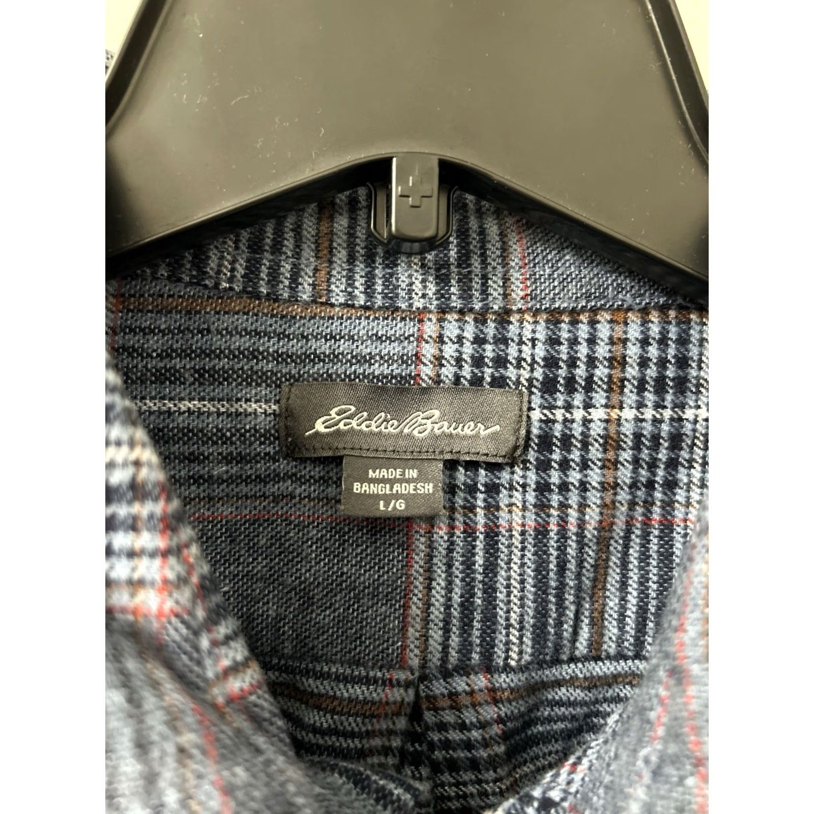 Eddie Bauer Eddie Bauer Bristol Flannel Shirt Mens L Blue Plaid Button-Down L/S NWT Size US L / EU 52-54 / 3 - 6 Thumbnail