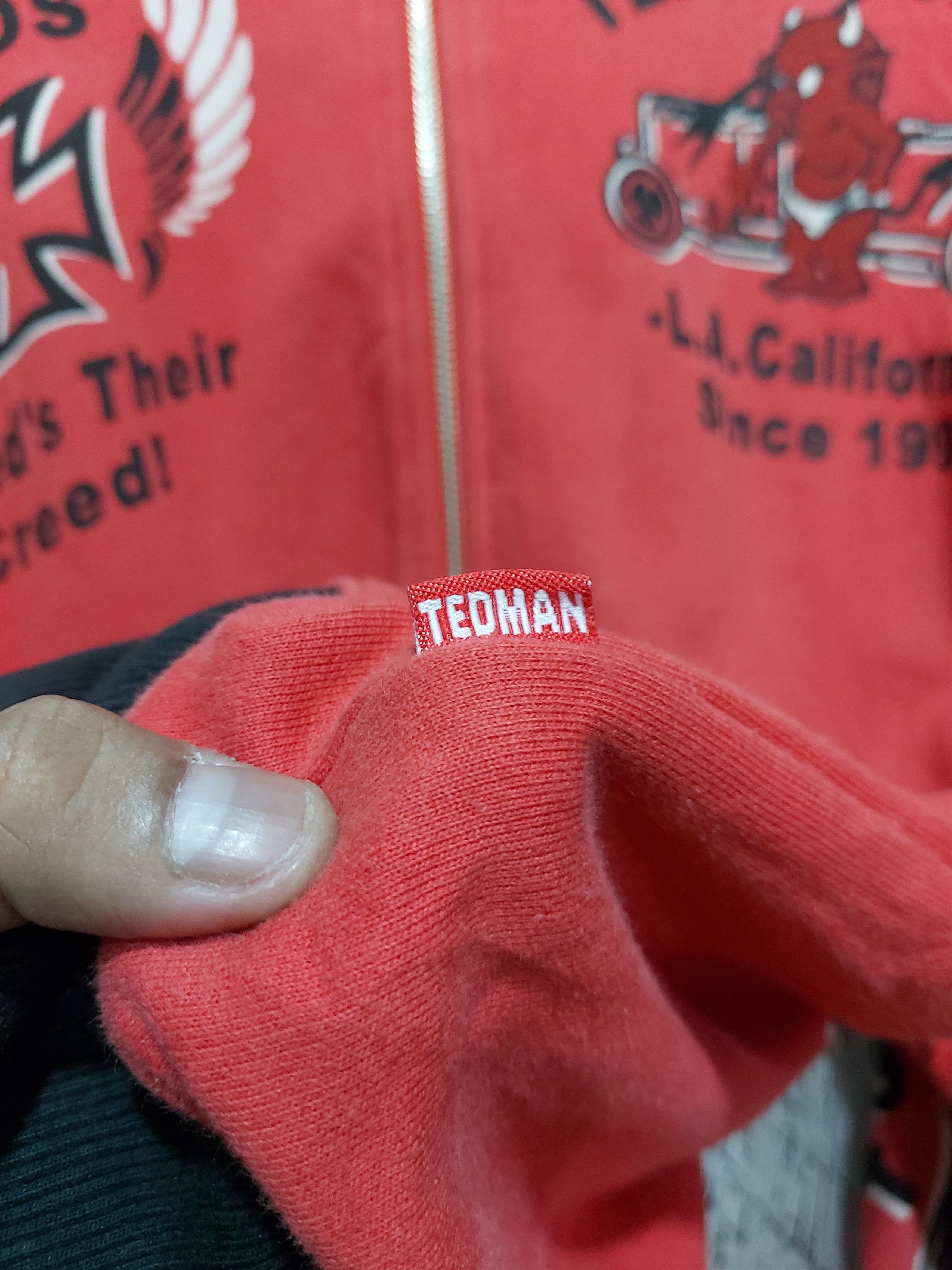 Tedman 00'S TED COMPANY TEDMAN HOT ROAD MOTORCYCLE Size US L / EU 52-54 / 3 - 7 Thumbnail