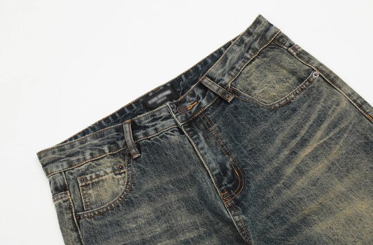 Vintage Men's vintage washed distressed flared jeans Size US 32 / EU 48 - 3 Thumbnail