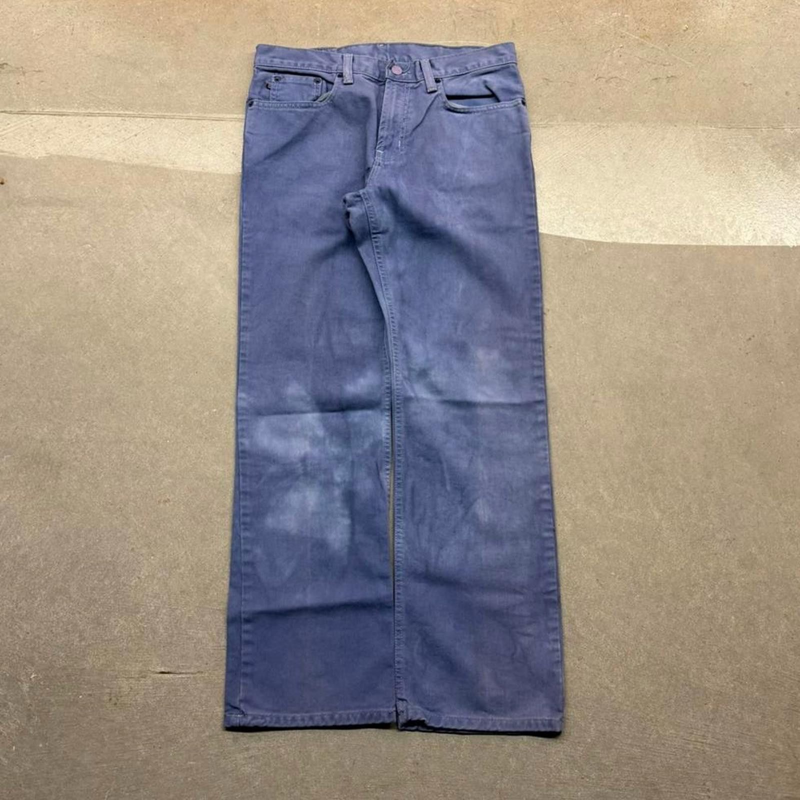 Designer Vintage 90s Polo Jeans Co Women Weekender Jeans Faded Purple Size 30" / US 8 / IT 44 - 1 Thumbnail