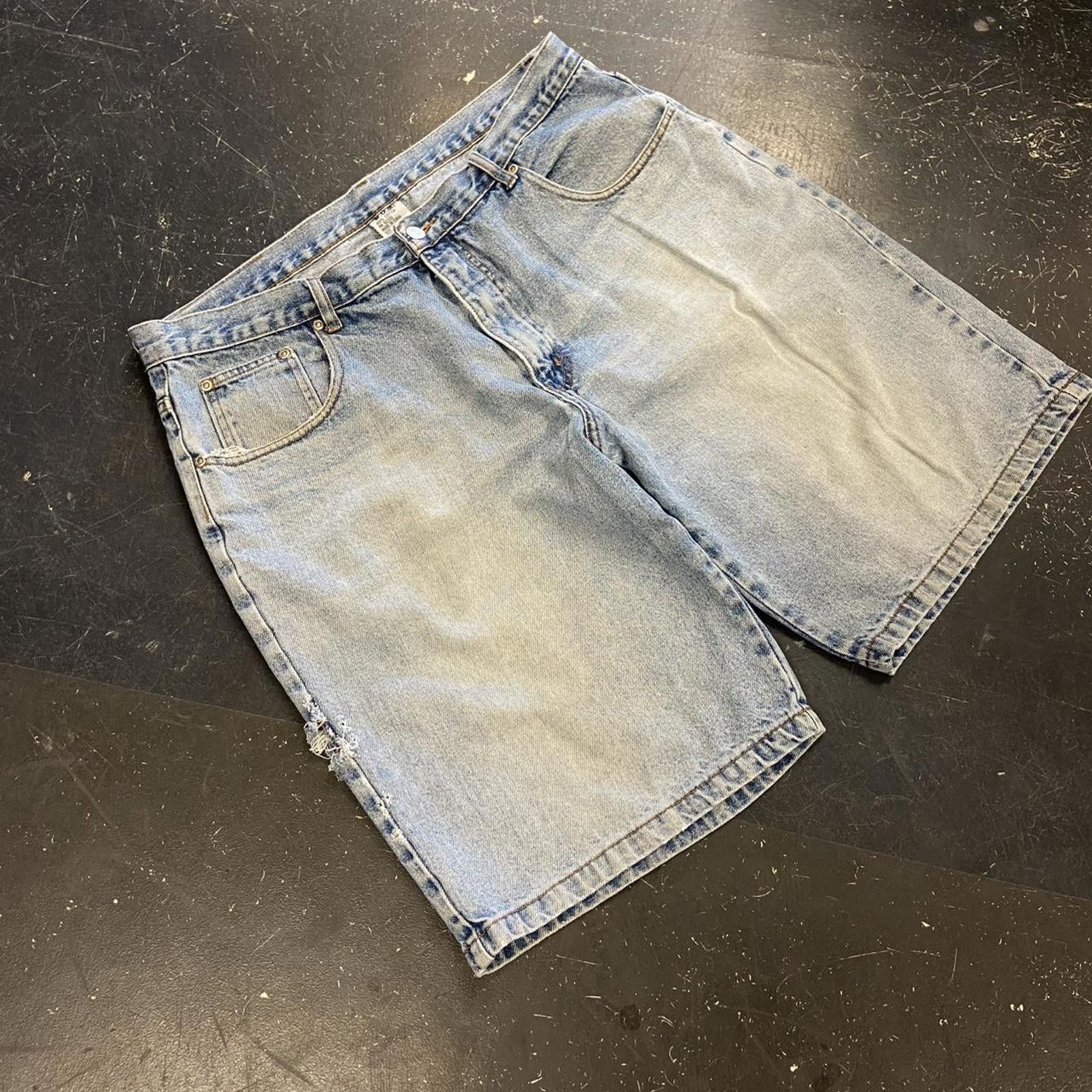 B.U.M Equipment × Vintage Vintage BUM Faded Light Wash Jorts Size US 38 / EU 54 - 2 Thumbnail