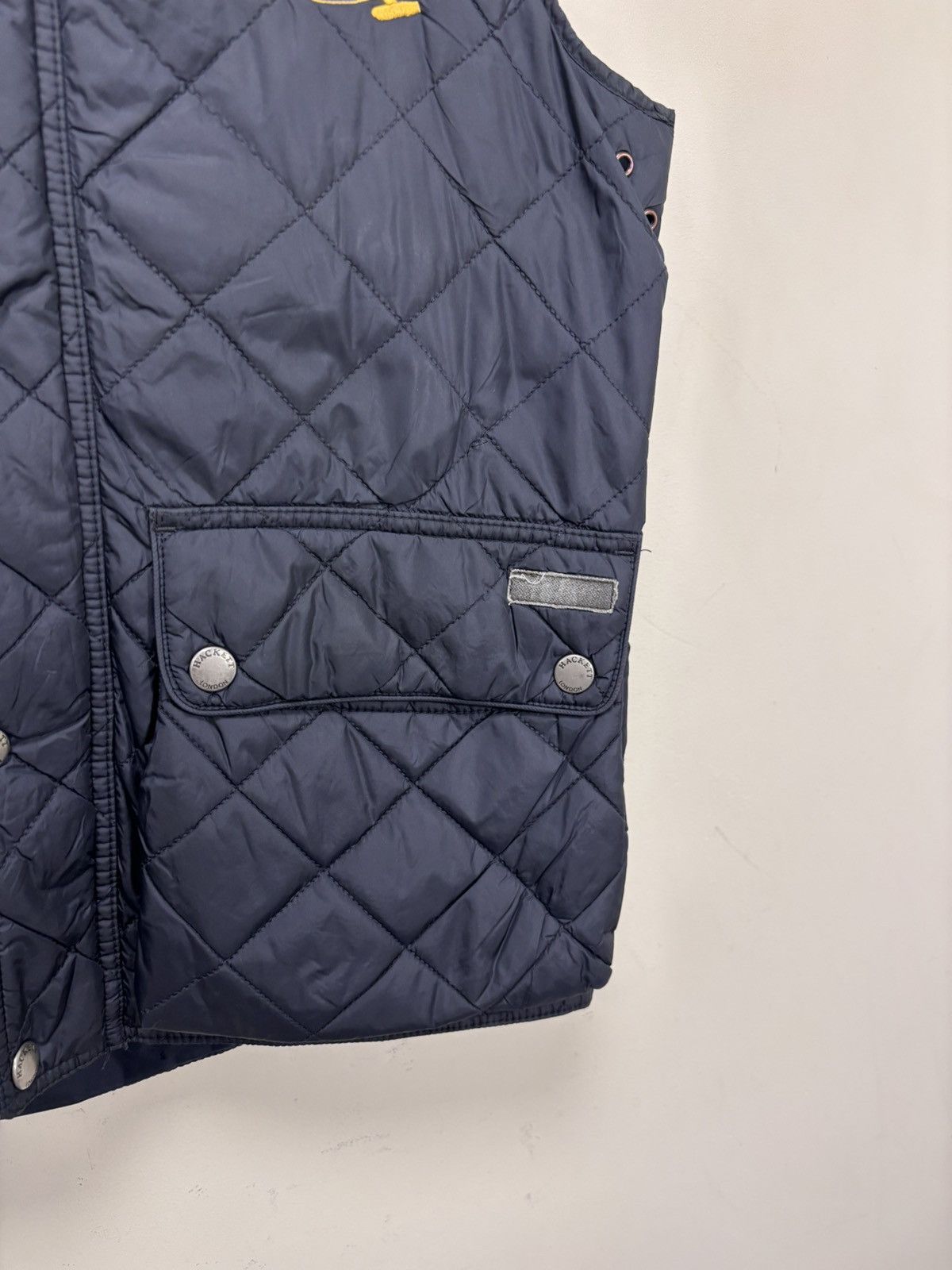 Hackett Hackett London Men’s Navy Blue Quilted Vest Gilet Jacket Size US M / EU 48-50 / 2 - 8 Thumbnail