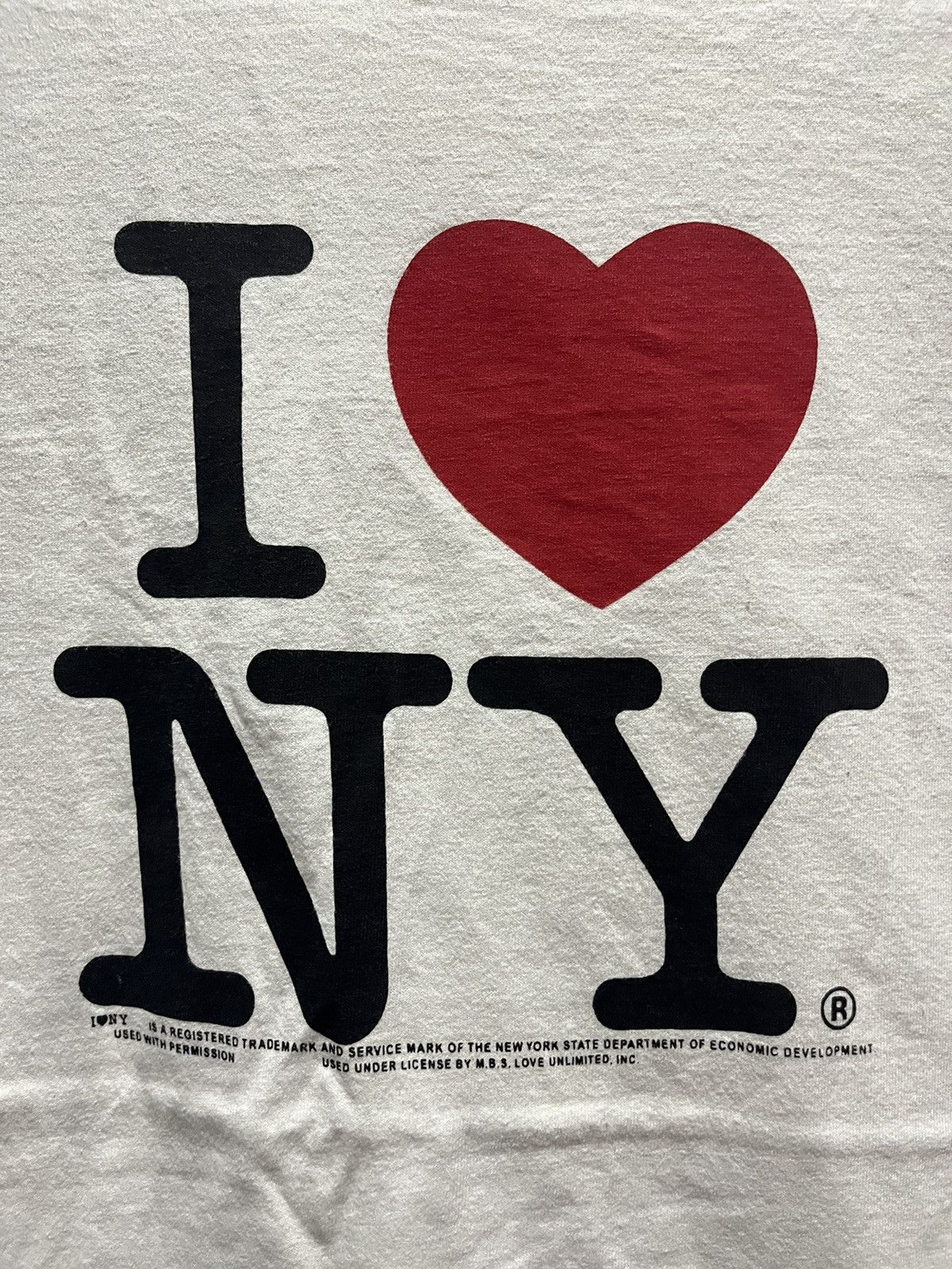 I Love NY I Love NY by MBS Love Unlimited White Tee Size US L / EU 52-54 / 3 - 2 Thumbnail