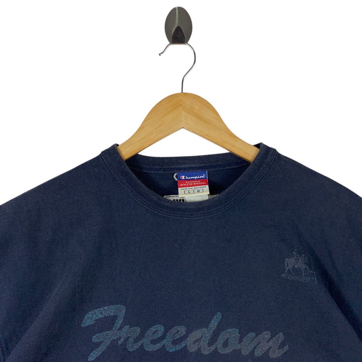 Champion × Vintage Vintage CHAMPION X ACQUIENSE Freedom spellout tee Size US L / EU 52-54 / 3 - 2 Thumbnail