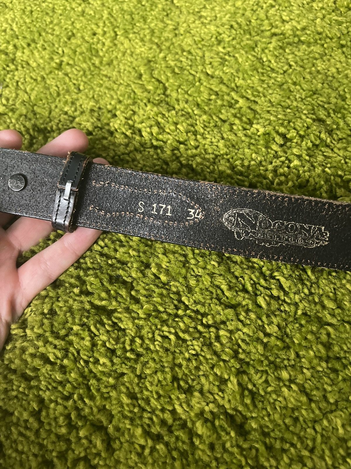 Cowboy Equipment × Genuine Leather × Nocona Nocona Belt Co. 1990s vintage real leather western cowboy Size 32 - 4 Thumbnail