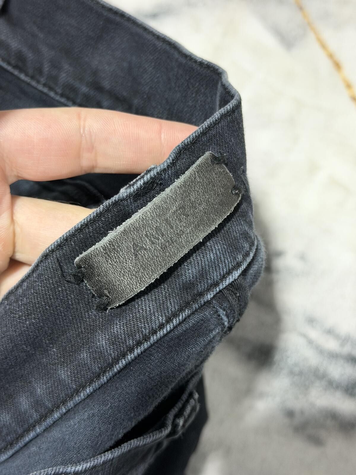 Amiri Amiri Pirate Artpatch Black Denim - Sz33 Size US 33 - 4 Thumbnail