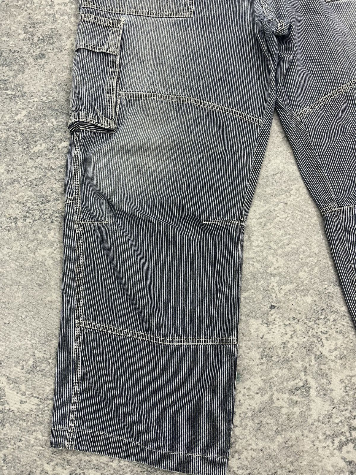 Japanese Brand Dogman Hickory Stripe Multipocket Cargo Tactical Pants s11 Size US 38 / EU 54 - 2 Thumbnail
