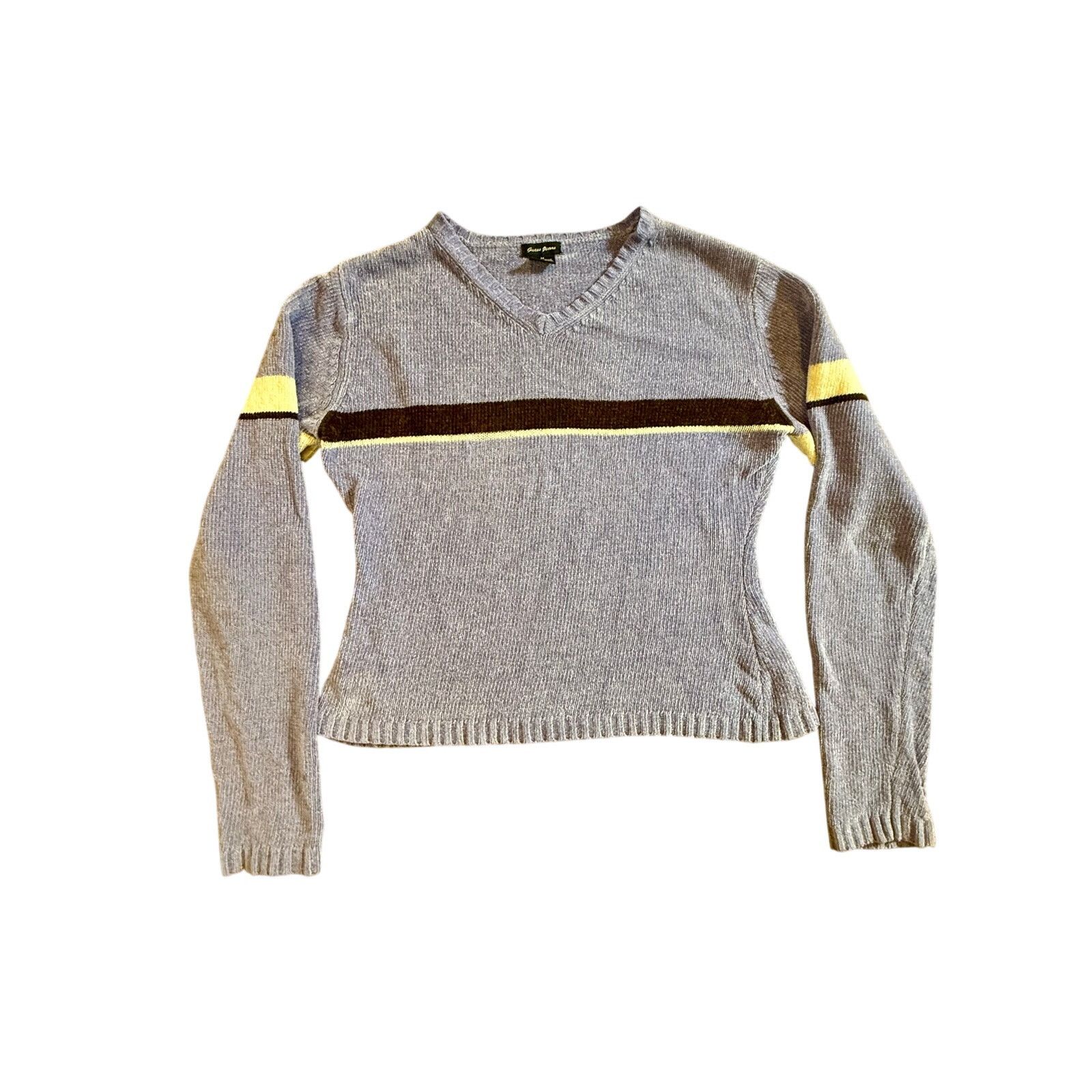 Guess Rare Vintage Y2K Guess Jeans Lavender Sweater Stripe Detail Size M / US 6-8 / IT 42-44 - 1 Thumbnail