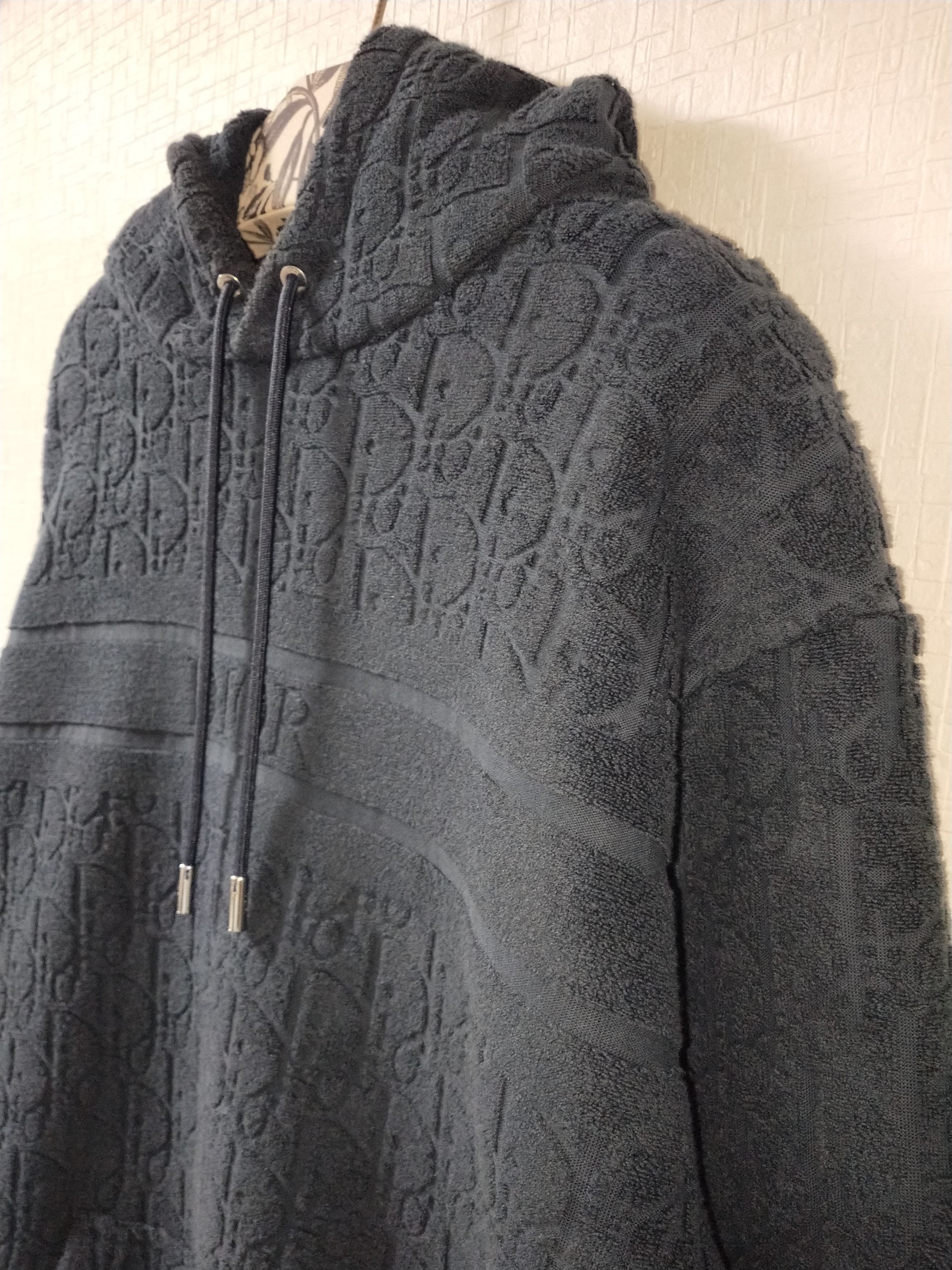 Dior Oblique Towel Hoodie Size US L / EU 52-54 / 3 - 3 Thumbnail