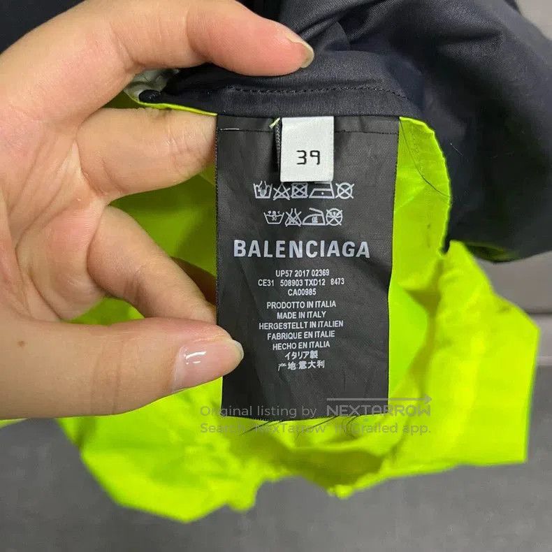 Balenciaga Balenciaga Colorblock Logo Print Jacket. Size US XS / EU 42 / 0 - 4 Thumbnail