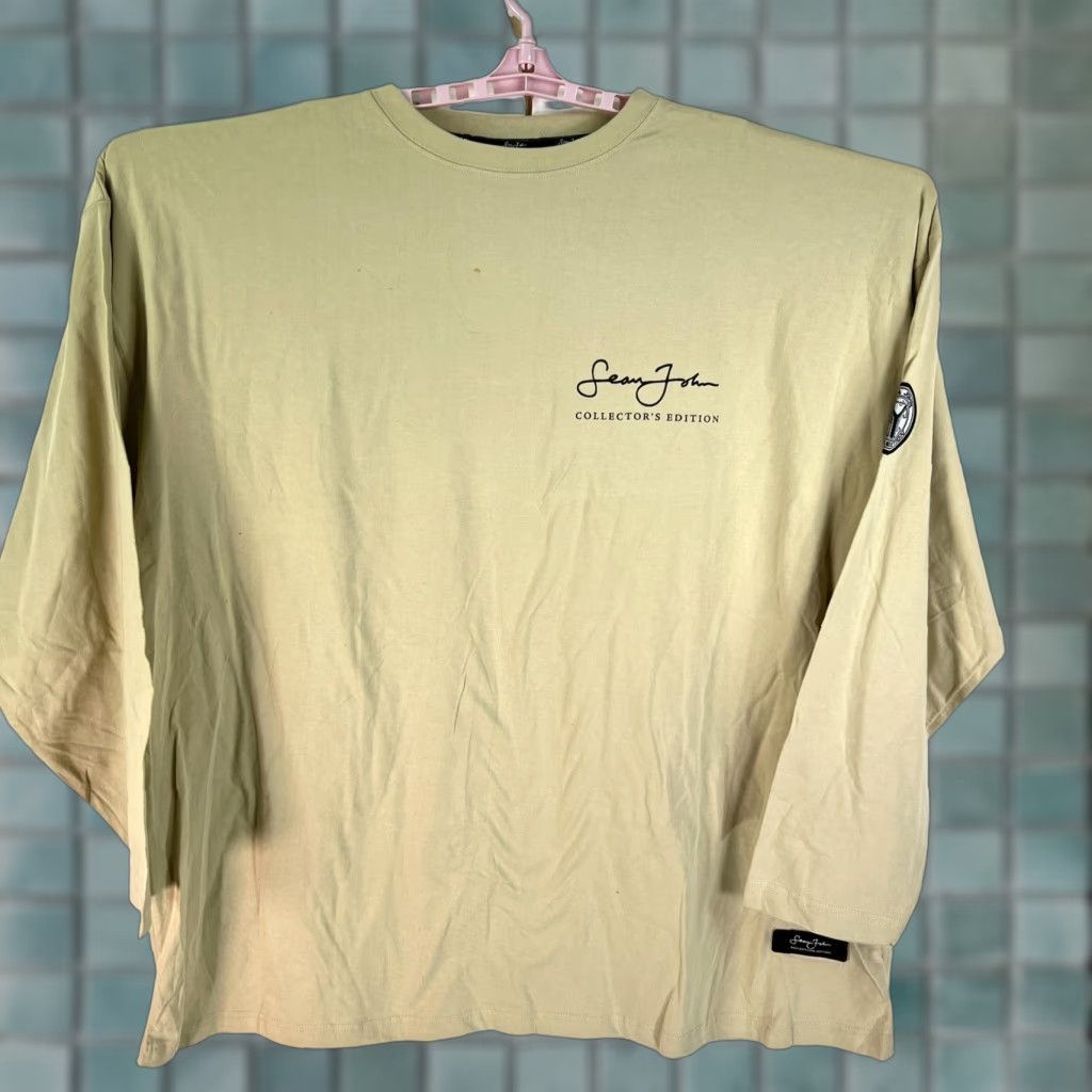 Sean John VINTAGE Sean John NYC Collector's Edition 3XB Long Sleeve T Shirt Men's Cotton Beige Big 4X Logo Embroidered shirt Size US XXL / EU 58 / 5 - 1 Thumbnail