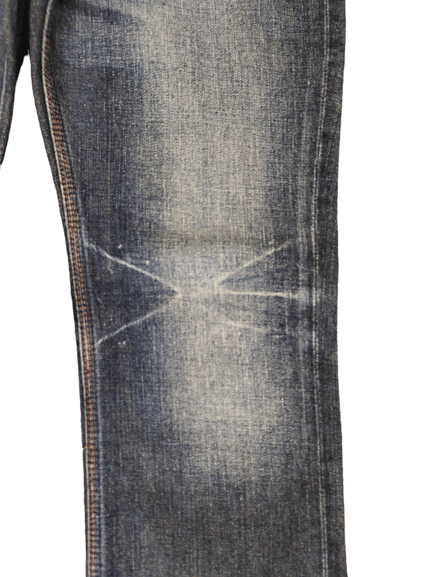 If Six Was Nine Flare Jeans Semantic Design Clawmark Faded Denim Bootcut Y2k Size US 32 / EU 48 - 6 Thumbnail