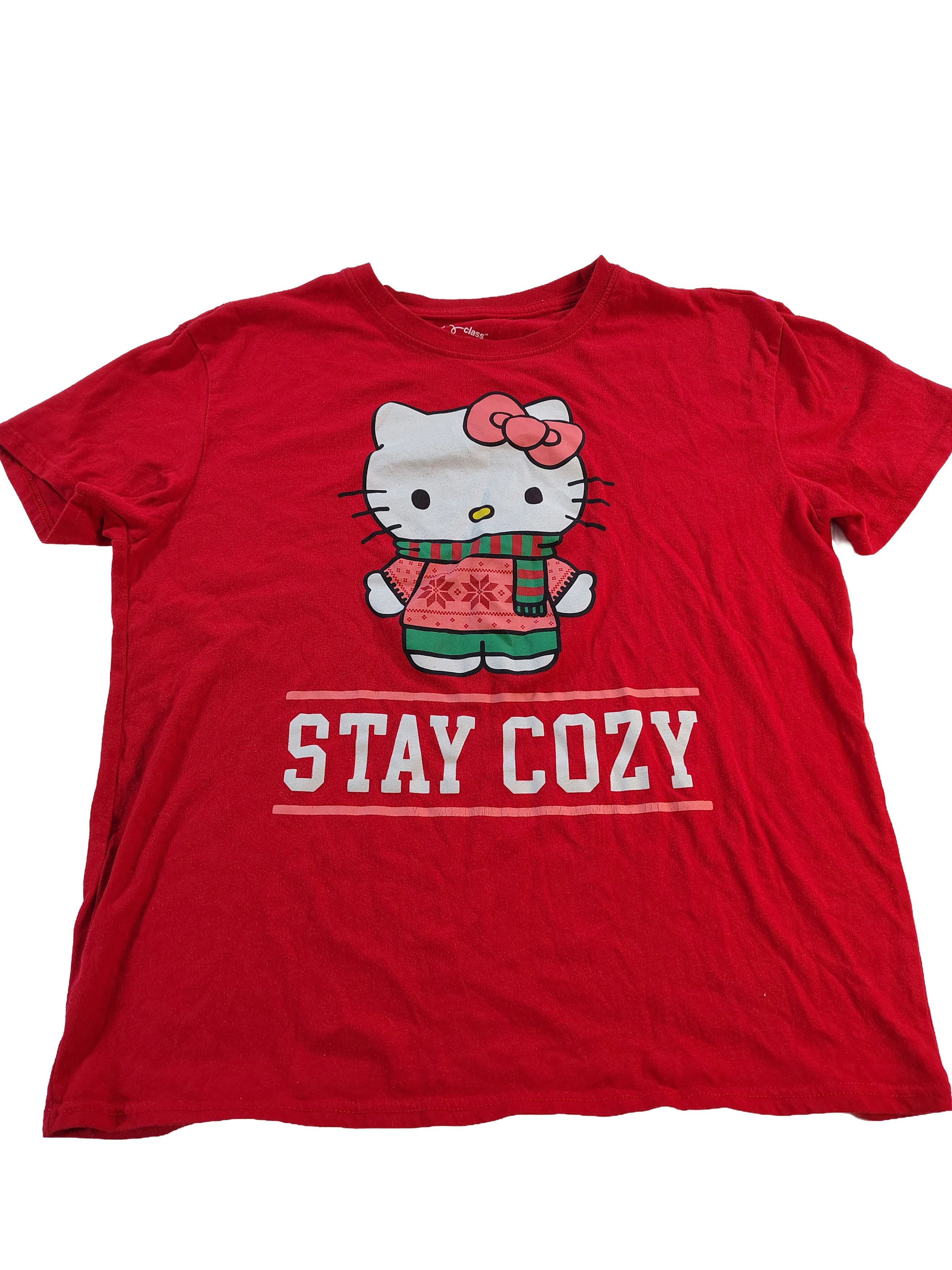 Other Women's Red Large Sanrio Hello Kitty Stay Cozy T-Shirt Size L / US 10 / IT 46 - 1 Thumbnail