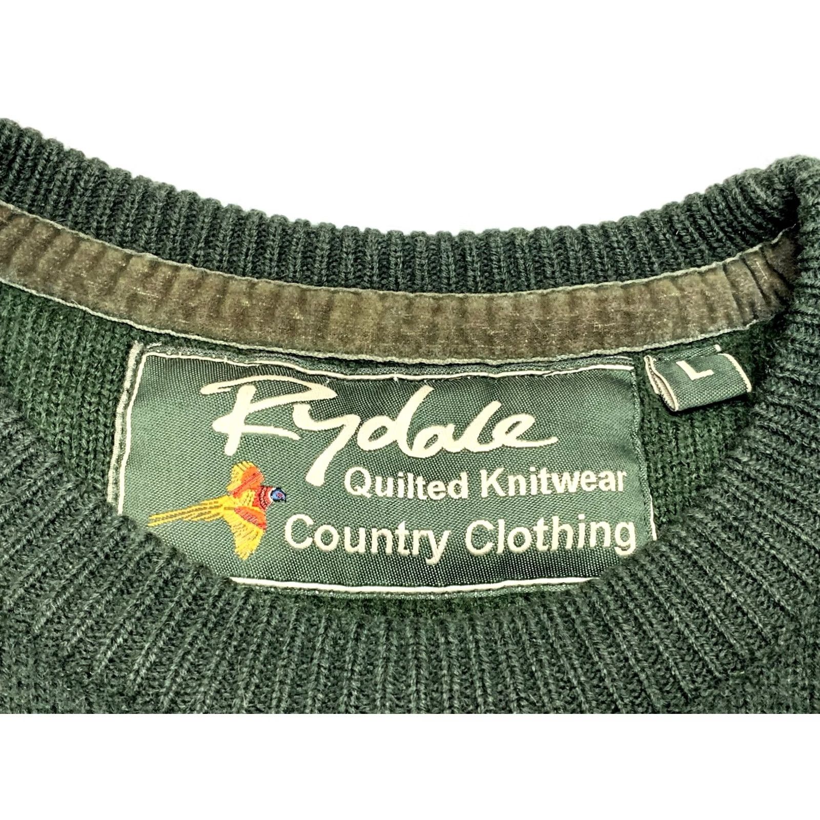 Vintage Rydale Knitted Warm Sweater Large Green Unisex Adults Pullover Knit Shirt Archives Ladies Mens Girls Boys Size US L / EU 52-54 / 3 - 3 Thumbnail