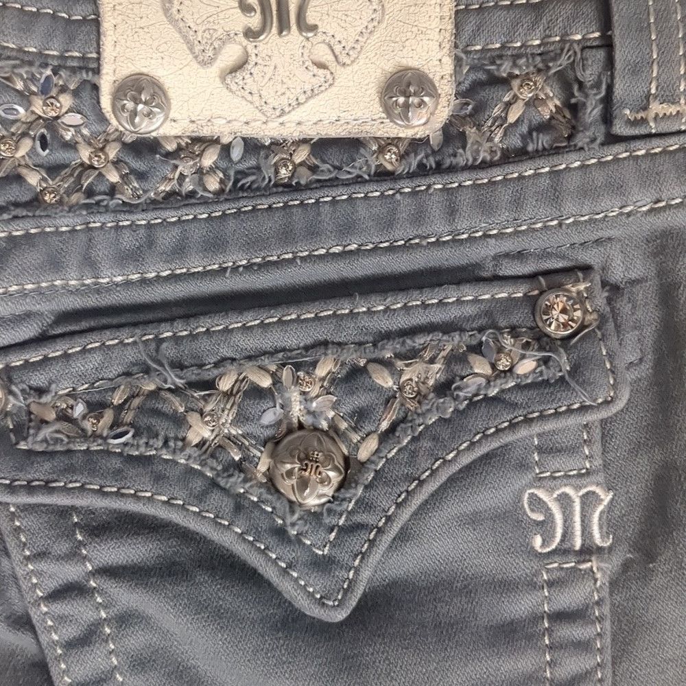 Miss Me Miss me gray skinny jeans size 28 Size 28" / US 6 / IT 42 - 6 Thumbnail
