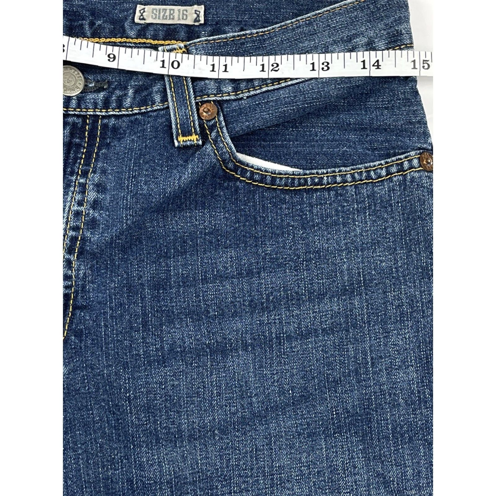 Polo Ralph Lauren Polo Ralph Lauren Womens Jeans Blue Straight Leg 16 Regular Light Wash Classic Size 38" / US 16 / IT 52 - 6 Thumbnail