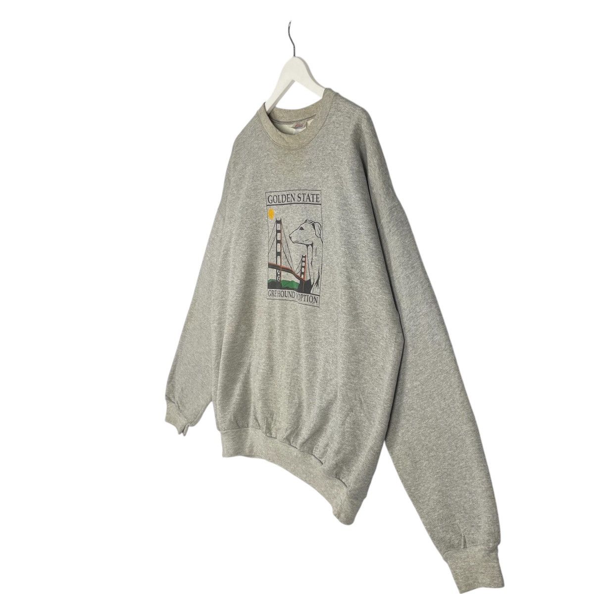 Designer × Vintage Vintage Hoodie/sweater golden state- gray Size US XL / EU 56 / 4 - 2 Thumbnail