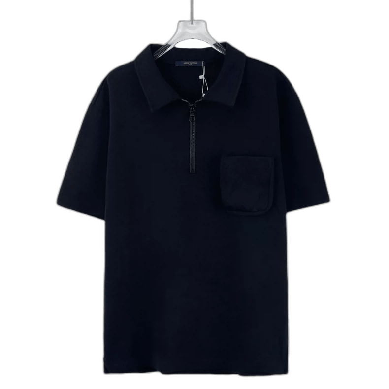 Louis Vuitton Louis Vuitton Black Pocket Logo Polo Shirt-yf Size US XL / EU 56 / 4 - 1 Thumbnail