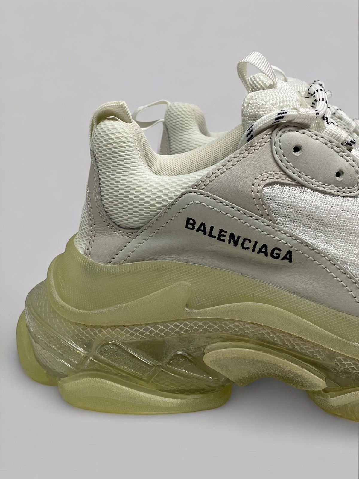 Balenciaga Balenciaga Triple S White Sneakers Size US 6 / EU 39 - 6 Thumbnail