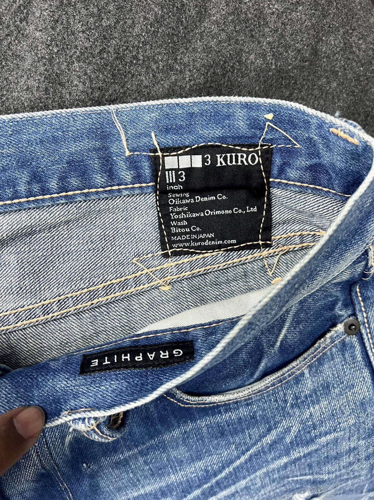If Six Was Nine × Japanese Brand × KURO KURO JAPAN DENIM SELVEDGE JEANS Size US 34 / EU 50 - 11 Thumbnail