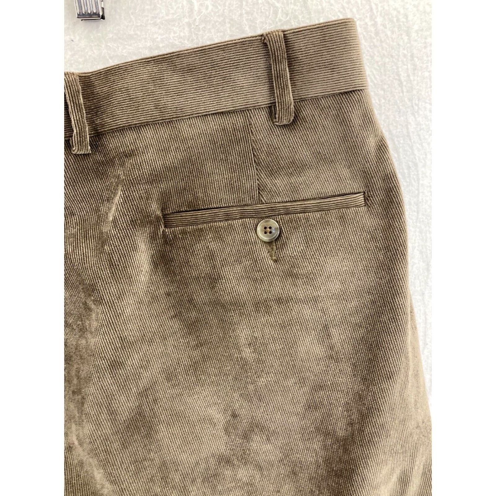 Pronto Uomo Pronto Uomo Platinum Corduroy Pants Mens 42 Brown Dress Straight Leg Size US 42 / EU 58 - 6 Thumbnail