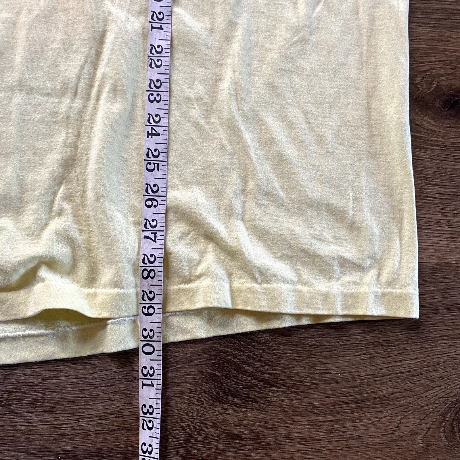 Hanes Vintage 1987 Fishing Definition Yellow Tee Shirt Size US XL / EU 56 / 4 - 5 Thumbnail