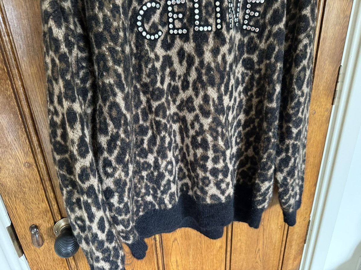 Celine FW22 Celine studded logo sweater Hedi Slimane grail leopard Size US M / EU 48-50 / 2 - 8 Thumbnail