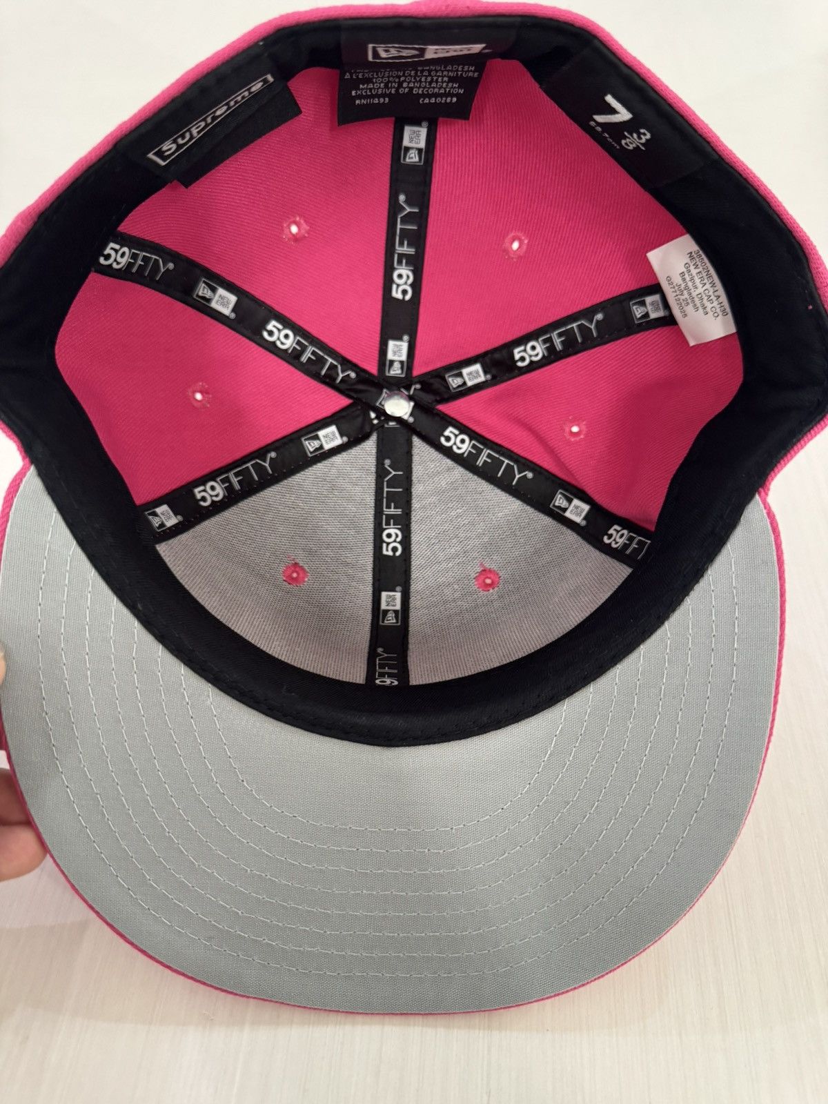 Supreme Supreme Breast Cancer Box Logo Hat Pink 7 3/8 FW25 USED Size ONE SIZE - 7 Thumbnail