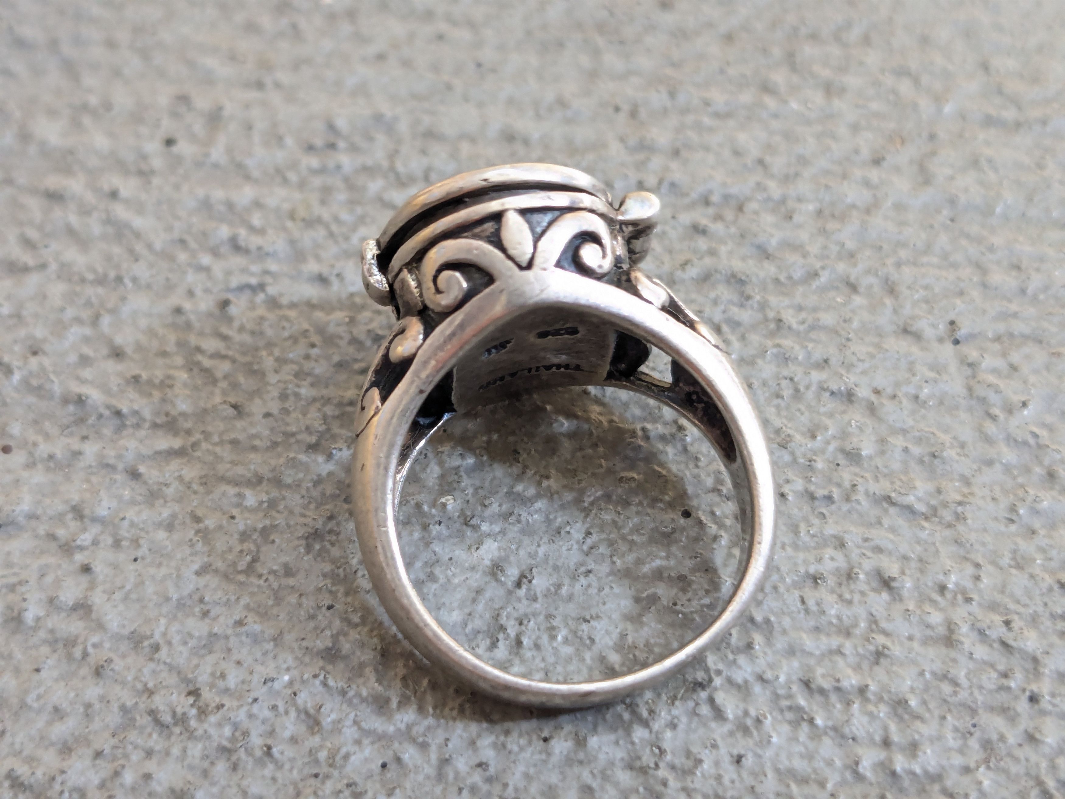 Jewelry × Sterling Silver Sterling Silver Poison Ring 5.75 Cross Size ONE SIZE - 4 Thumbnail