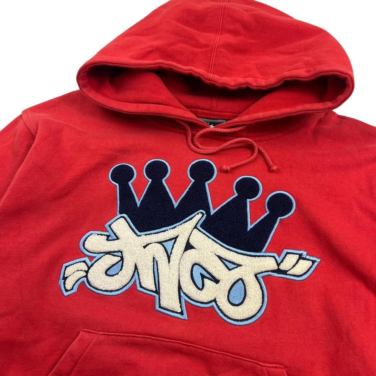 JNCO Vintage Jnco Jeans Pullover Red Hoodie Crown Logo - Medium Size US M / EU 48-50 / 2 - 2 Thumbnail