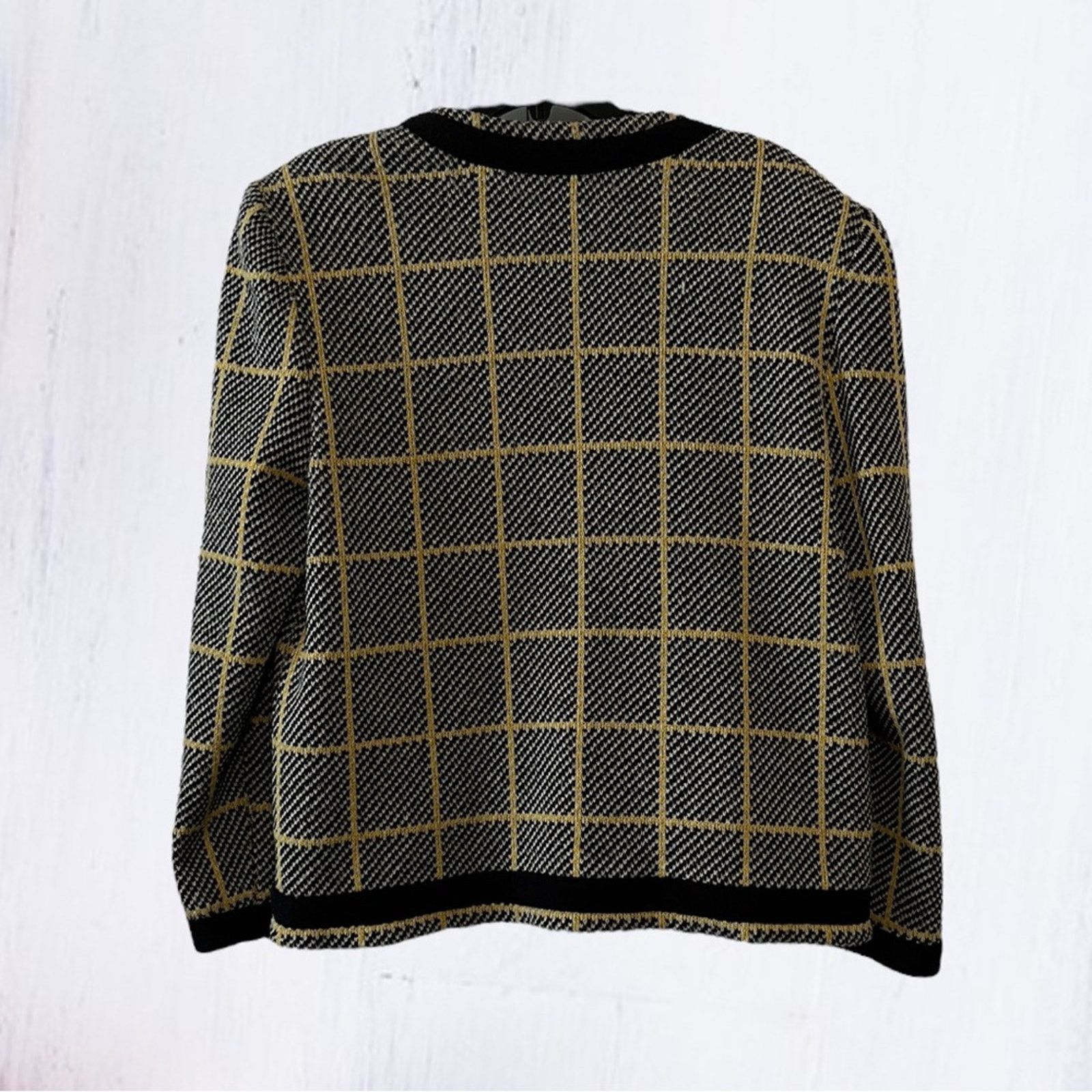 Vintage 80s Vintage Castleberry London New York tweed blazer coat Size XXL / US 16-18 / IT 52-54 - 3 Thumbnail