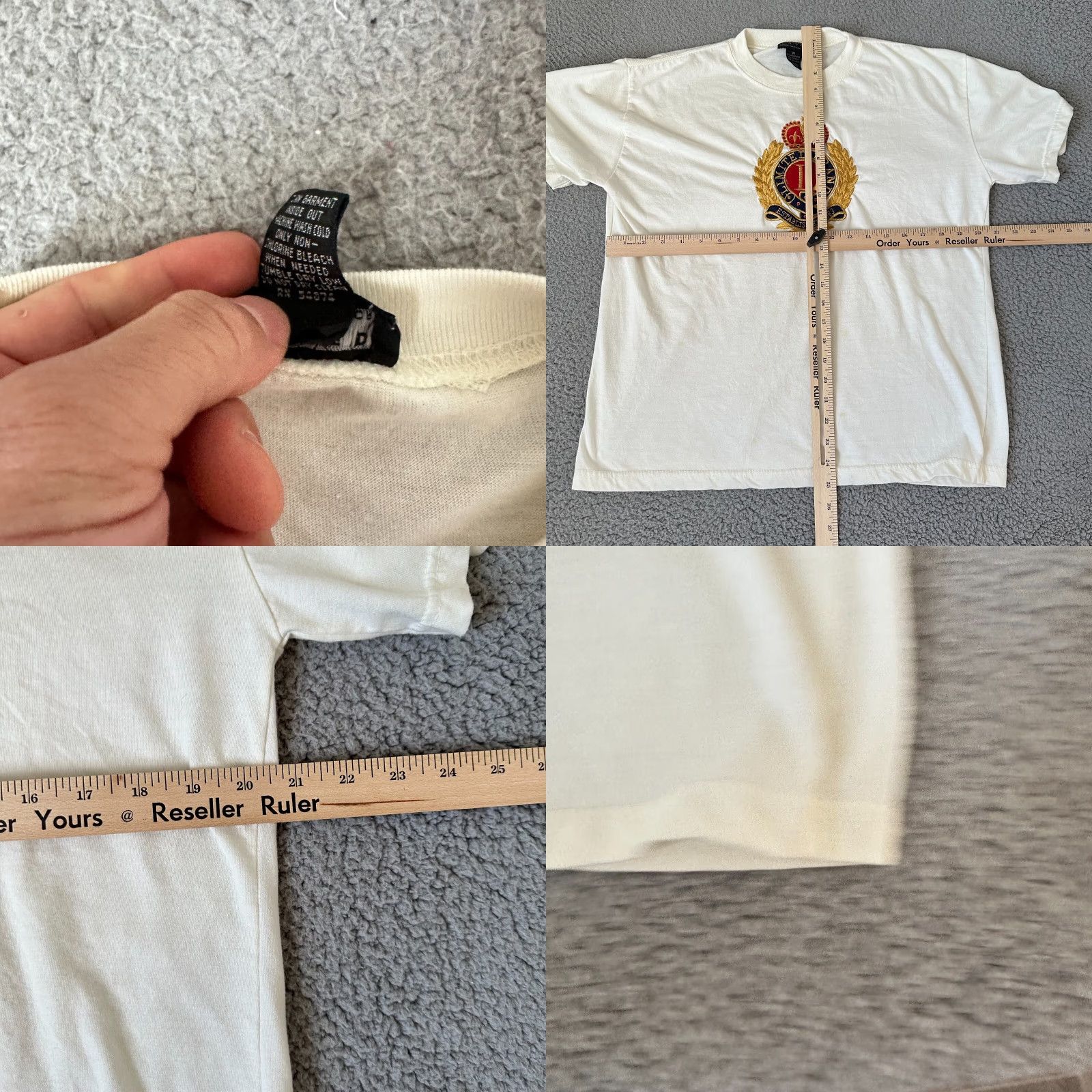 Vintage VINTAGE The Limited Shirt Womens M White Crown Logo Embroidery Ladies T Tee Size M / US 6-8 / IT 42-44 - 8 Thumbnail