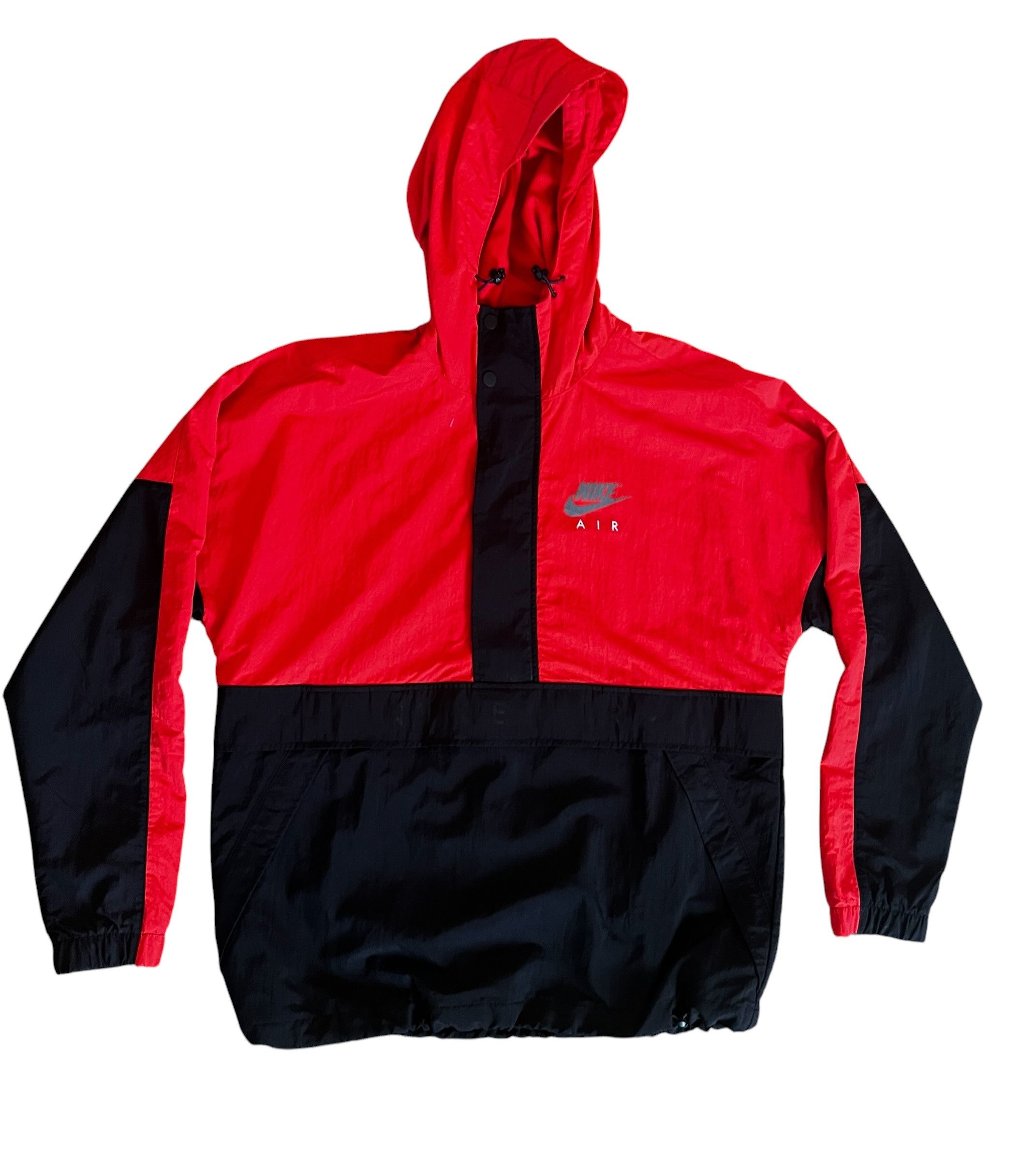 Nike Nike Air Woven Half-Zip Windbreaker Red Black M Size US M / EU 48-50 / 2 - 2 Thumbnail