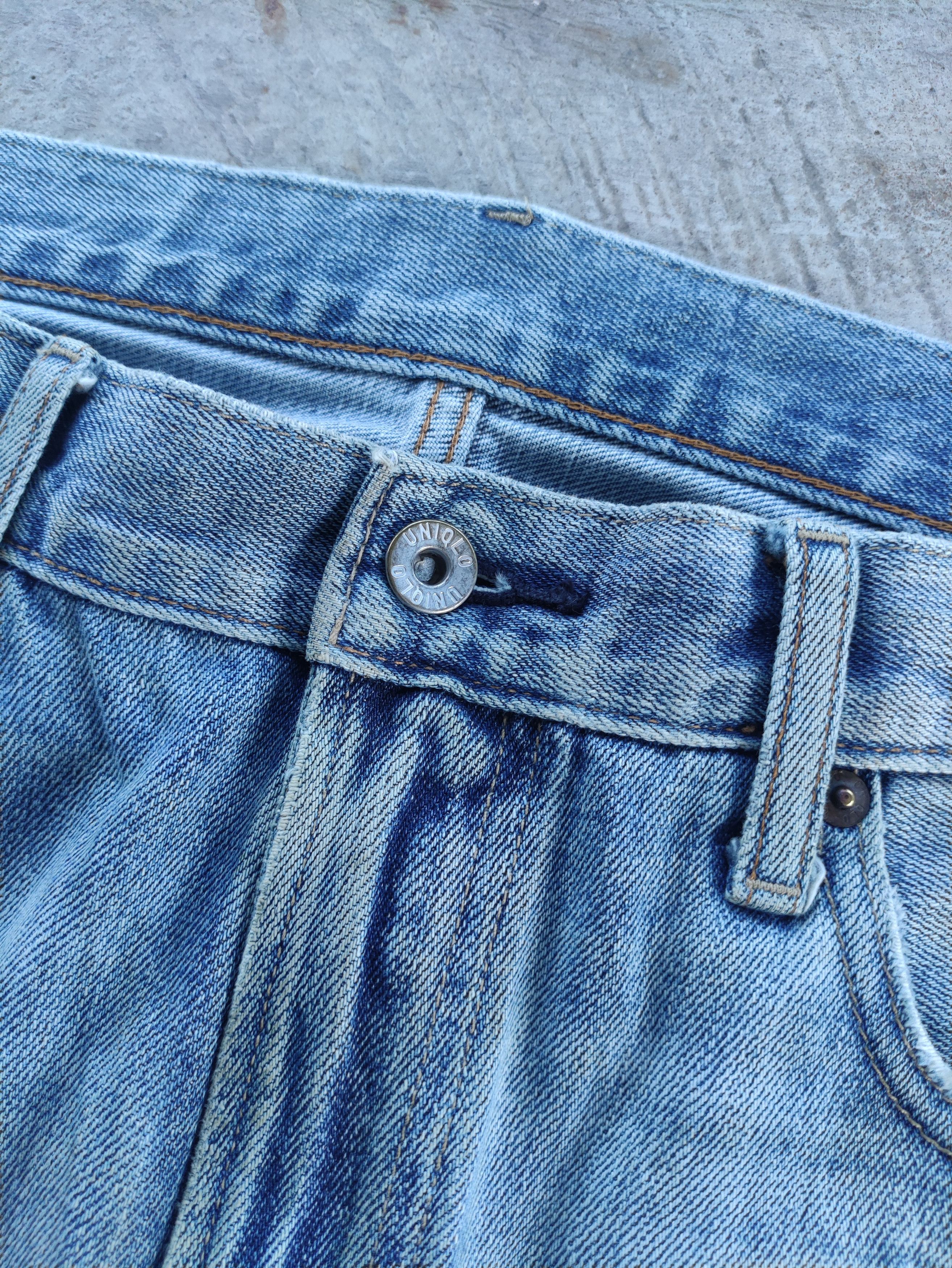 Japanese Brand Vintage Japanese Jean Distressed Faded Denim Size US 34 / EU 50 - 5 Thumbnail