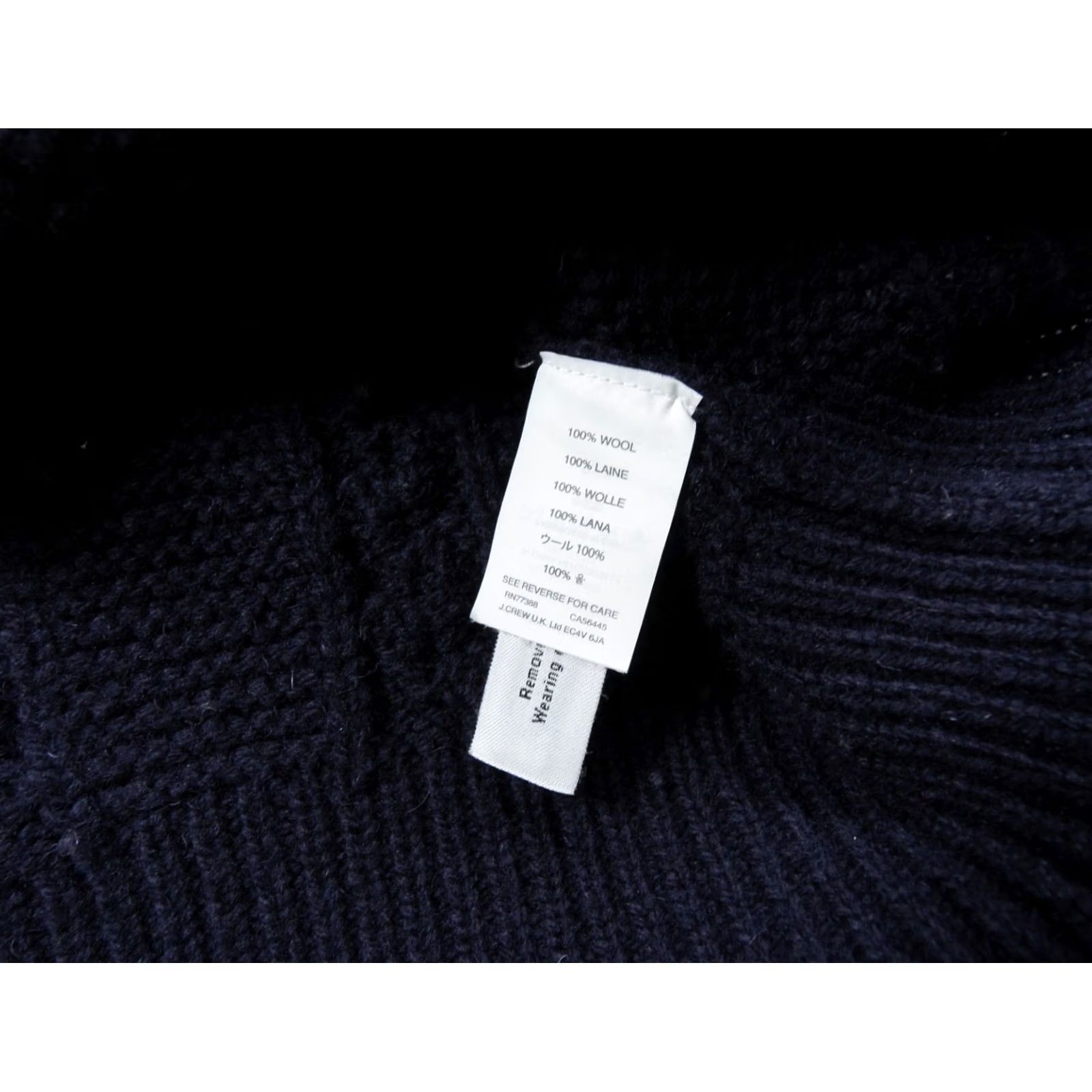 Wallace & Barnes Wallace & Barnes Sweater Mens Medium Blue Cable Knit Wool Fisherman Pullover Crew Neck Knitted Knit Solid Size US M / EU 48-50 / 2 - 6 Thumbnail