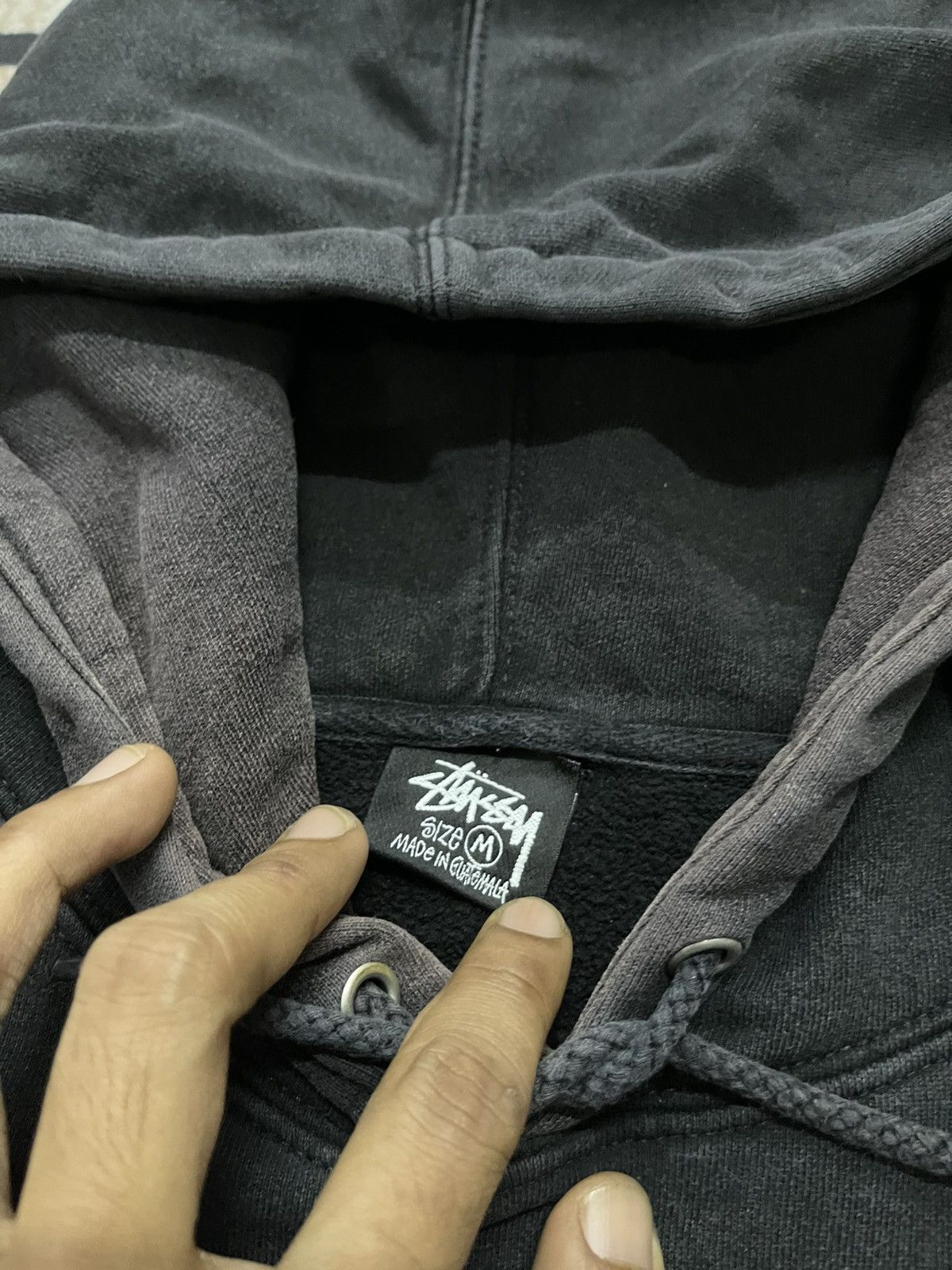 Stussy 2000s STUSSY CROWN SUN FADED HOODIE RARE DESIGN Size US M / EU 48-50 / 2 - 12 Thumbnail