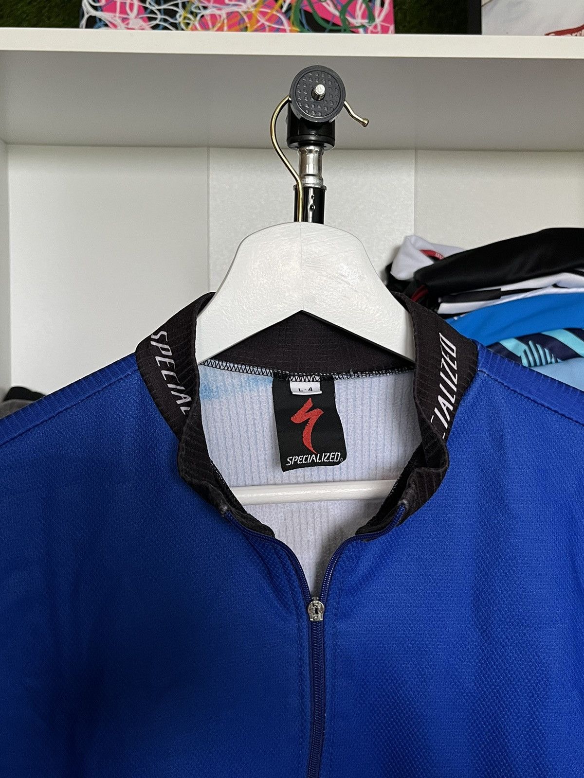 Vintage Mens Specialized long sleeve Cycling Jersey Cycle Vintage Size US L / EU 52-54 / 3 - 3 Thumbnail