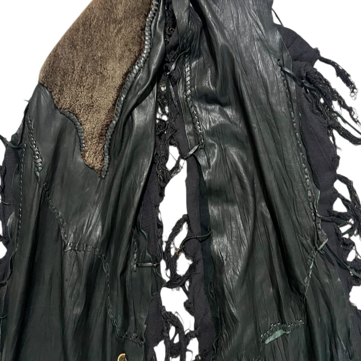 14th Addiction 14th addiction shearling leather amber scarf Size ONE SIZE - 8 Thumbnail