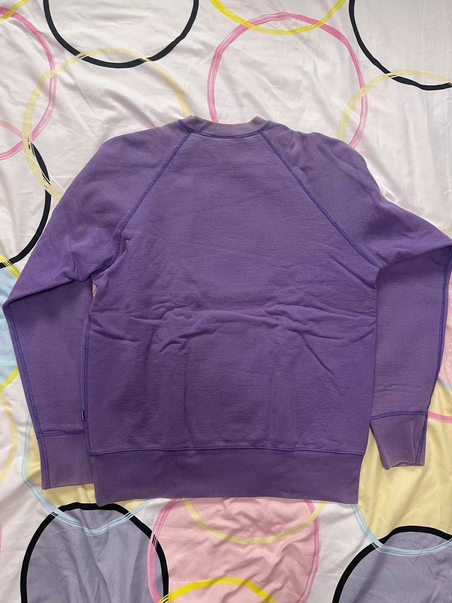 Supreme Supreme 07 Teal on Purple Box Logo Crewneck M OG Excellent Size US M / EU 48-50 / 2 - 4 Thumbnail