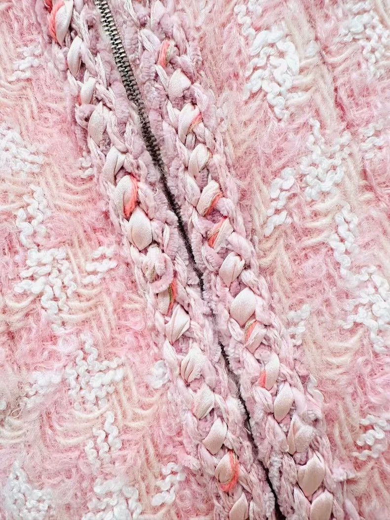 Chanel Chanel Restaurant series cherry blossom pink woven jacket Size XS / US 0-2 / IT 36-38 - 7 Thumbnail