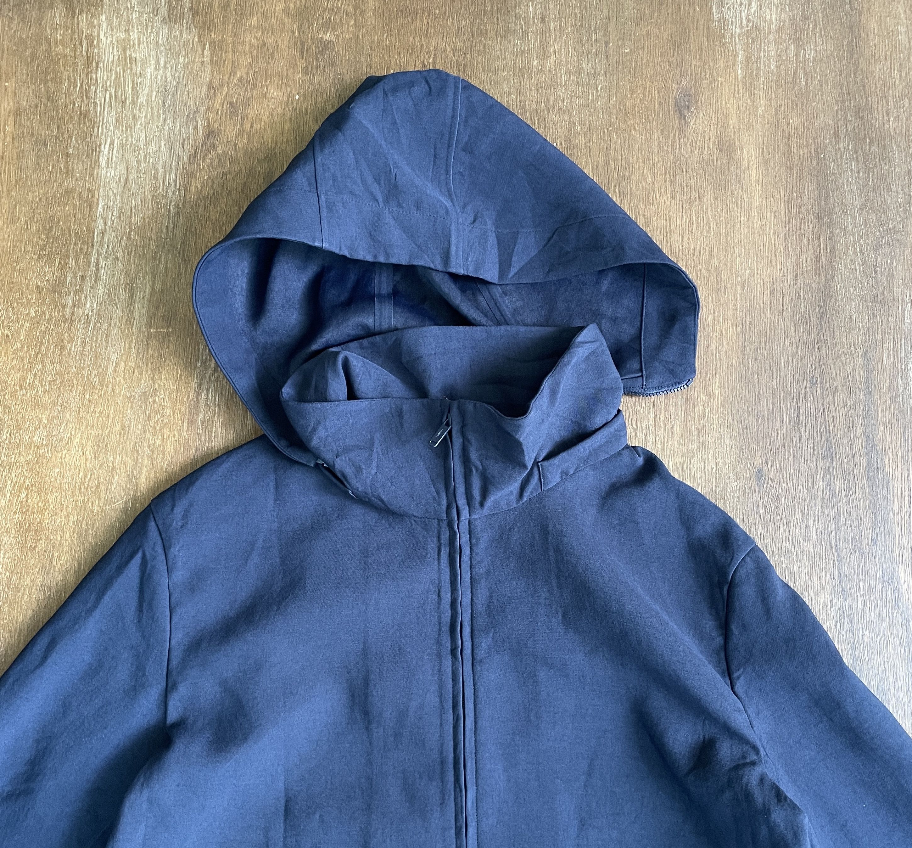 Mackintosh Mackintosh London Navy Hooded Jacket Zip Front Lightweight Size US M / EU 48-50 / 2 - 10 Thumbnail