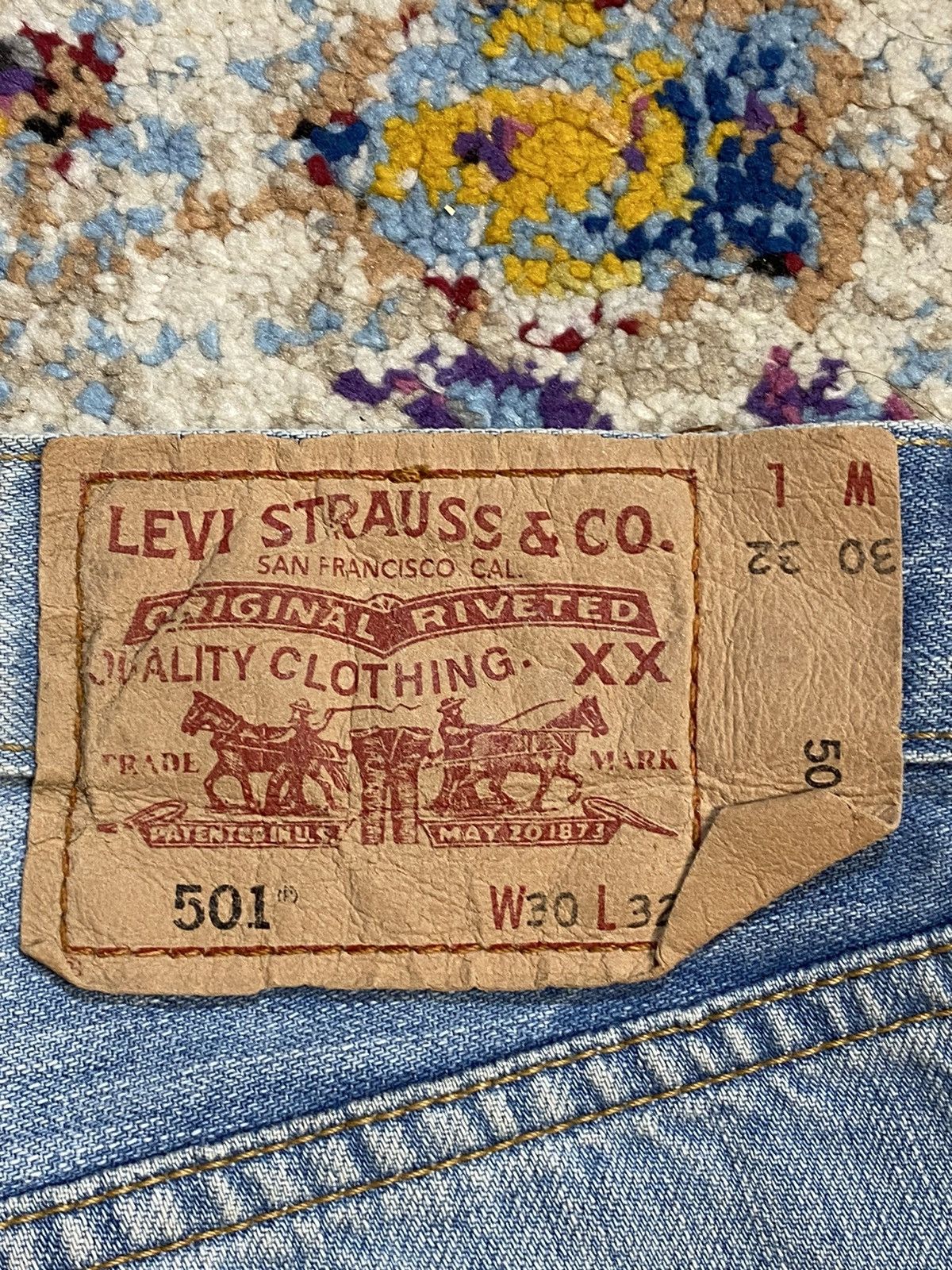 Levi's × Vintage Distressed Washed Blue Rindem Japan 501 Levis 30x32 Size US 32 / EU 48 - 18 Thumbnail