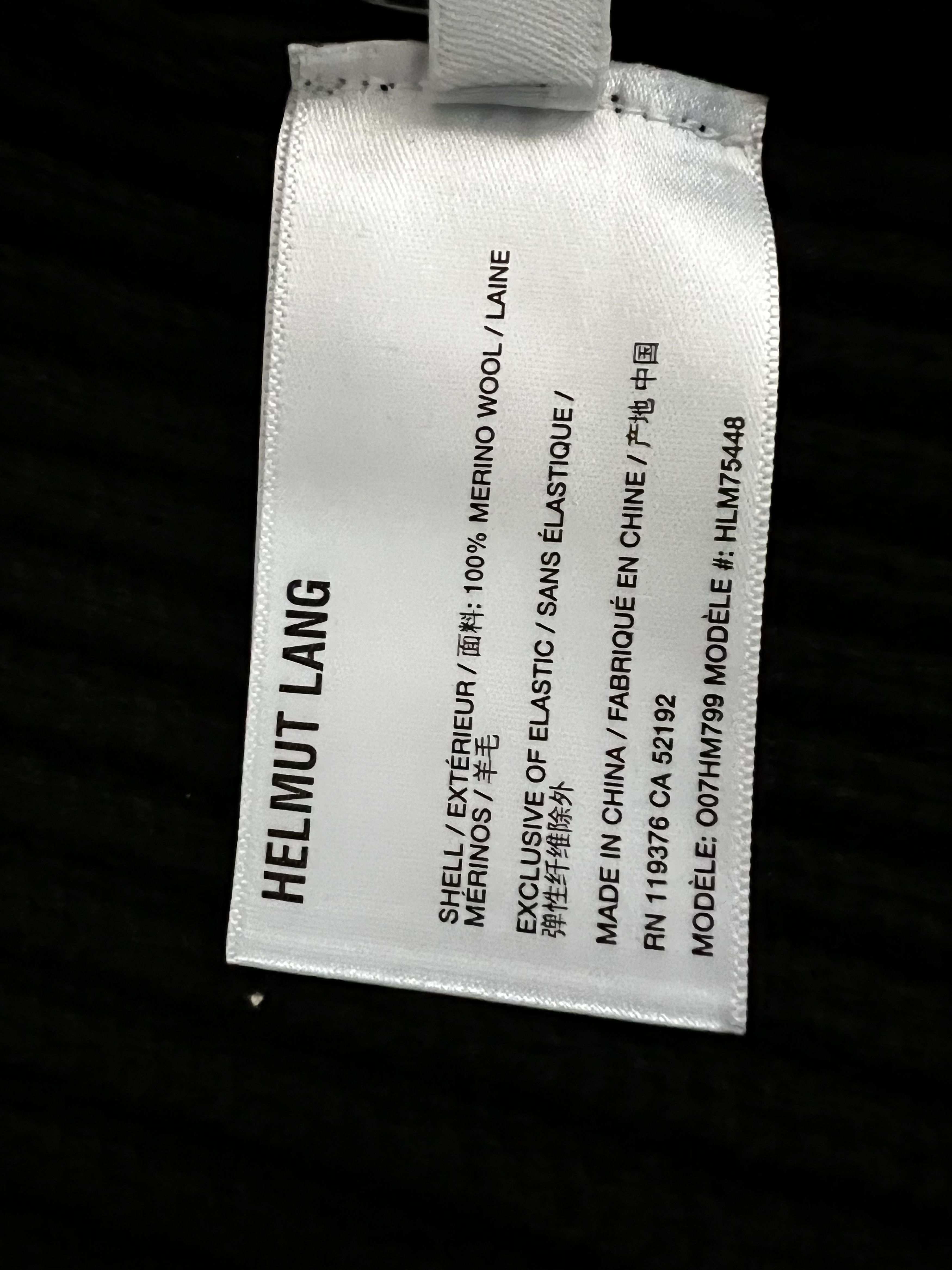 Helmut Lang Balaclava Hooded Ribbed Wool Sweatshirt Size US L / EU 52-54 / 3 - 22 Thumbnail