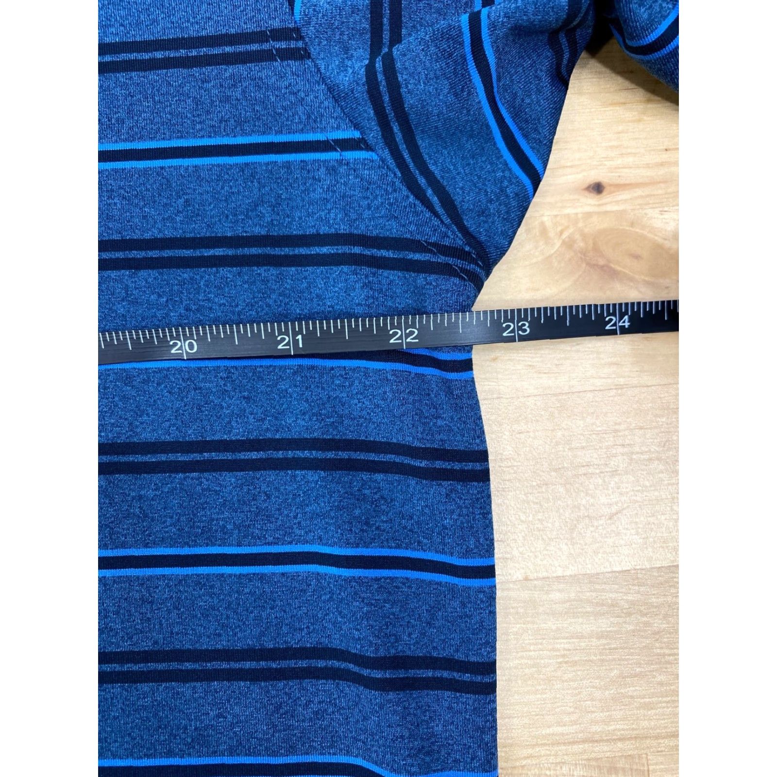 Vintage Dunning Golf Polo Shirt Striped Blue Logo XL Mens Short Sleeve Button Neck Collared Size XL Polo Shirt Size US XL / EU 56 / 4 - 7 Thumbnail