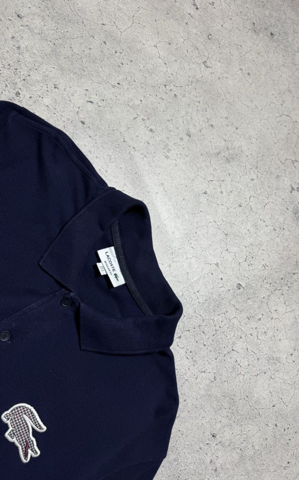 Lacoste Lacoste Navy Polo Shirt Big Logo Size M Size US M / EU 48-50 / 2 - 7 Thumbnail